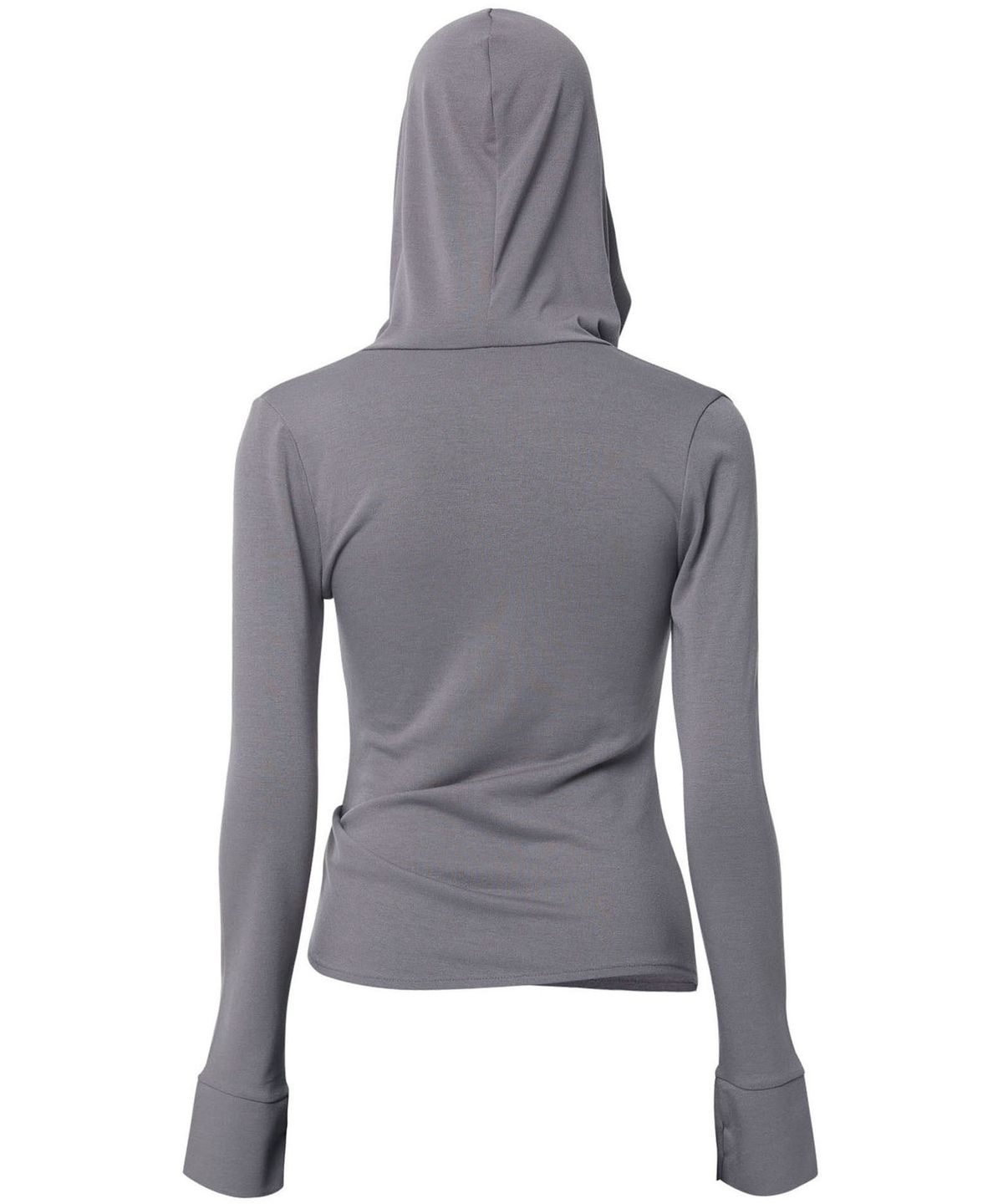플레어업(FLAREUP) Asymmetrical Draped Hoodie (FL-187_Gray)