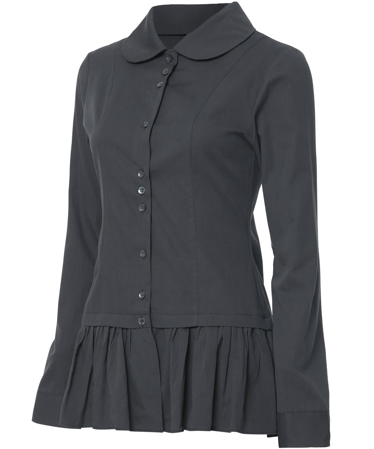 플레어업(FLAREUP) Dani Frill Shirts (FL-188_Charcoal)