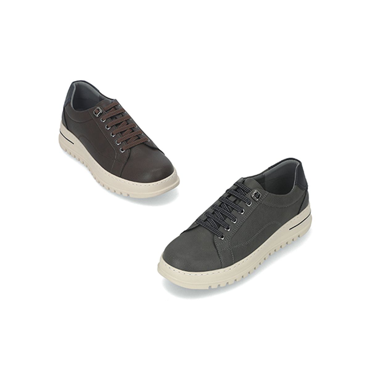 엘칸토(ELCANTO) 마쯔 남성 데일리 콤비 스니커즈 3.5cm LCMS01M539
