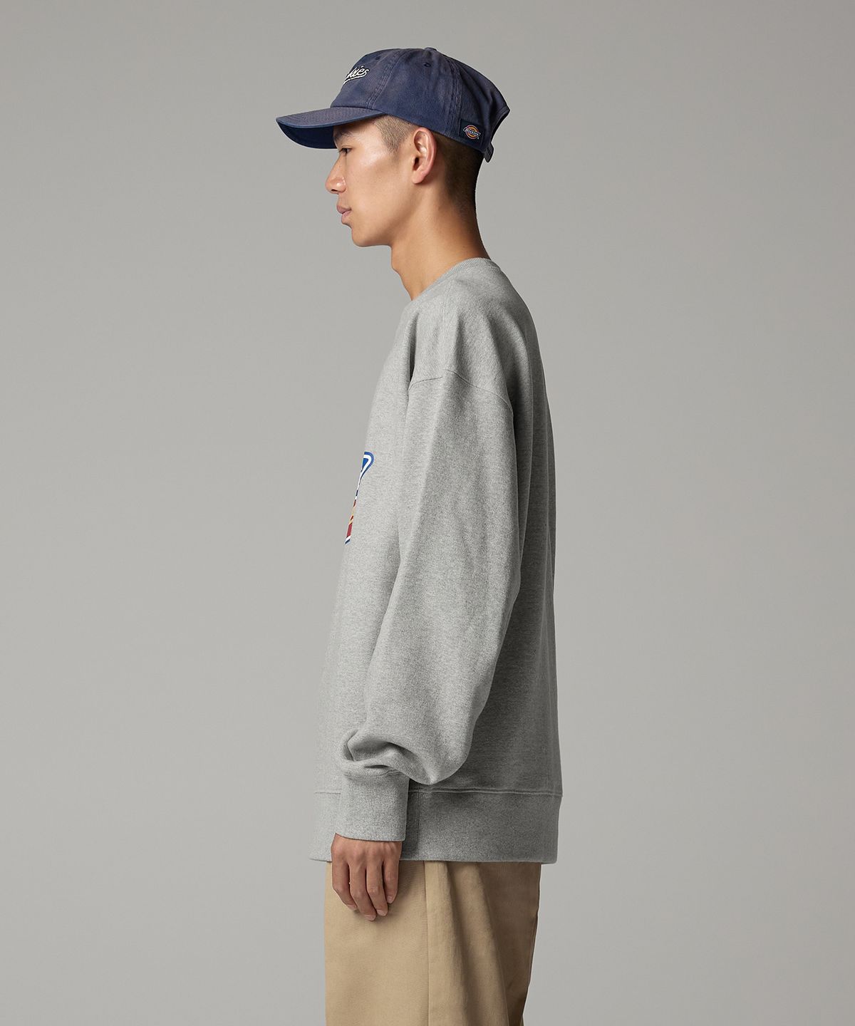 디키즈(DICKIES) 트리 로고 스웨트셔츠 Melange Gray