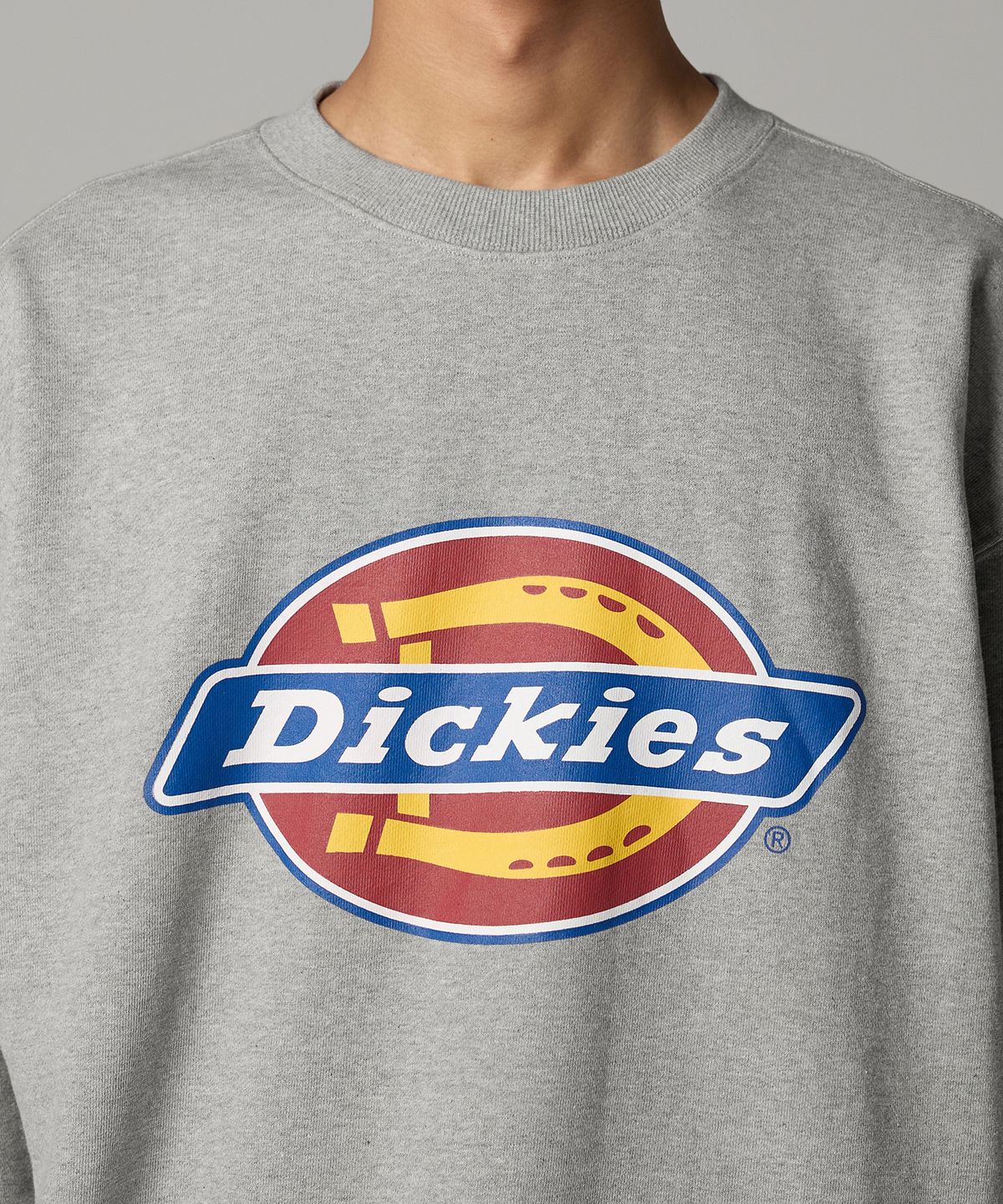 디키즈(DICKIES) 트리 로고 스웨트셔츠 Melange Gray