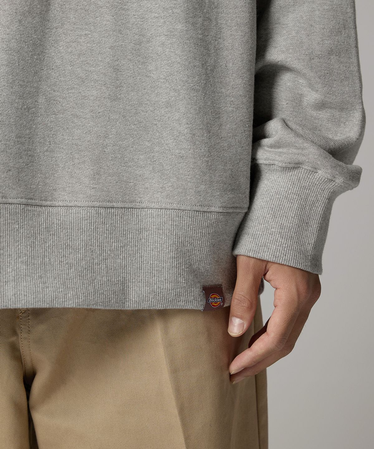 디키즈(DICKIES) 트리 로고 스웨트셔츠 Melange Gray