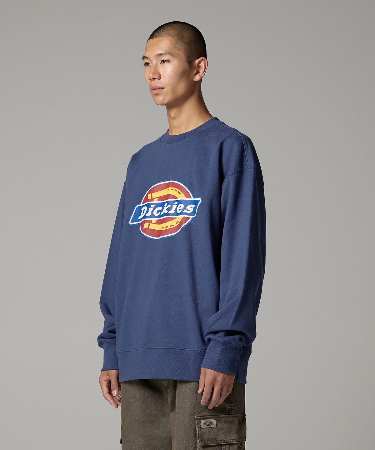 디키즈(DICKIES) 트리 로고 스웨트셔츠 Navy