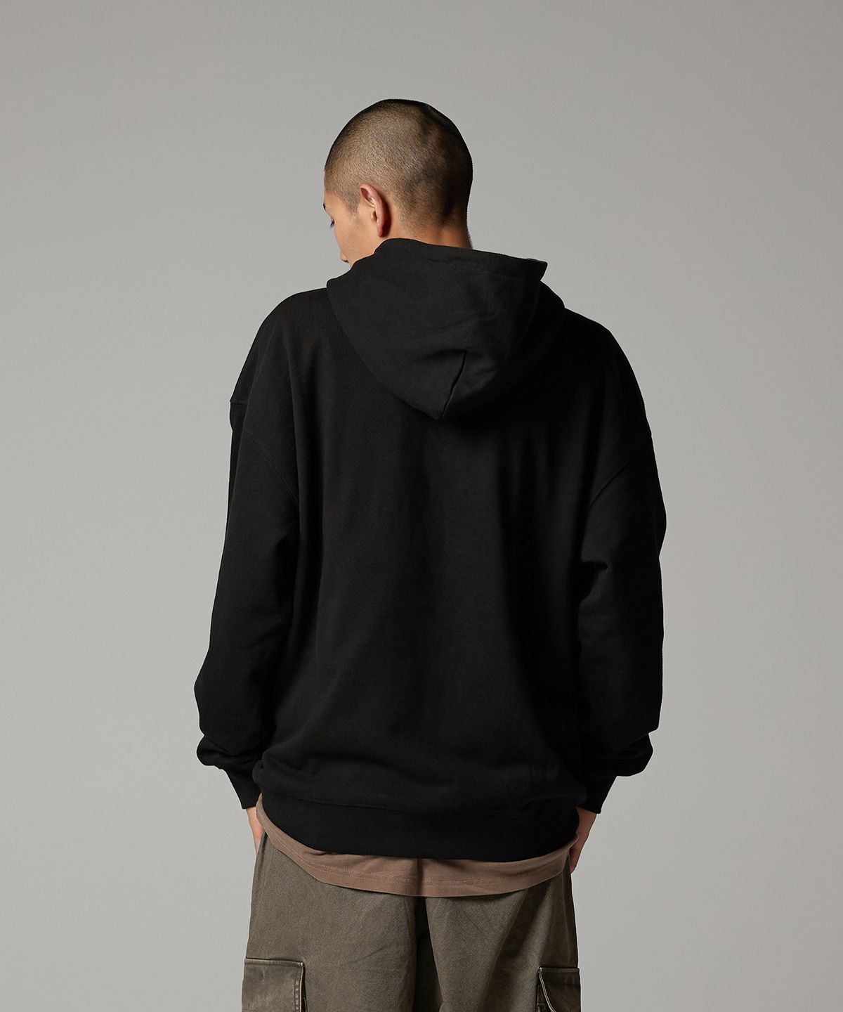 디키즈(DICKIES) 아치 폰트 로고 후디 Black