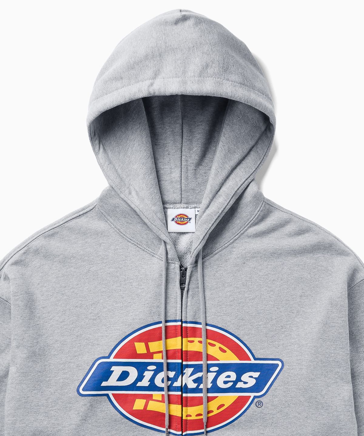 디키즈(DICKIES) 트리 로고 집업 후디 Melange Gray
