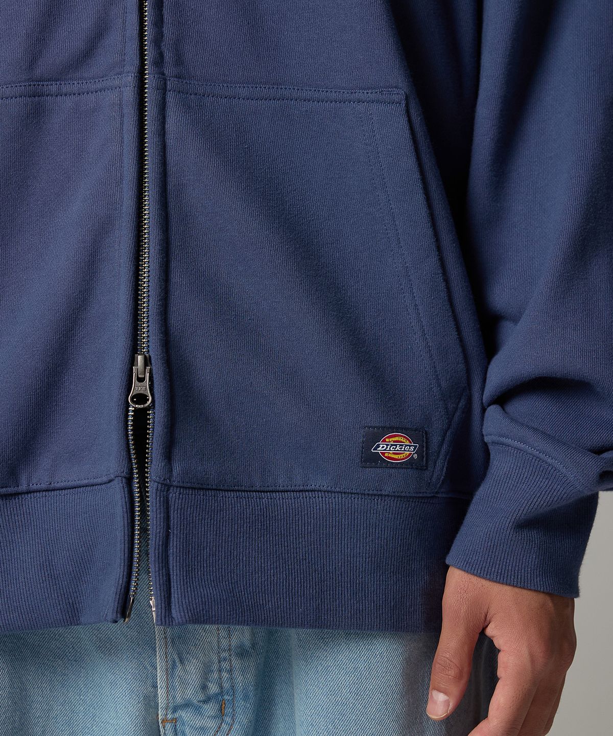디키즈(DICKIES) 트리 로고 집업 후디 Navy