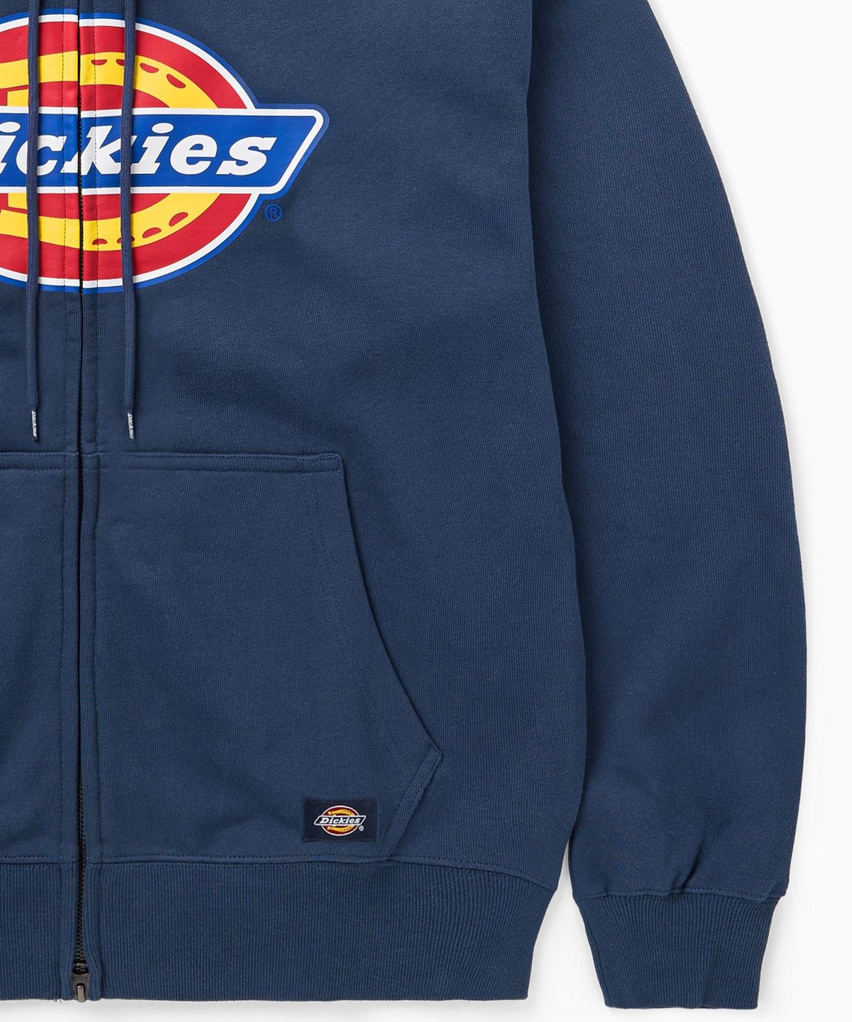 디키즈(DICKIES) 트리 로고 집업 후디 Navy
