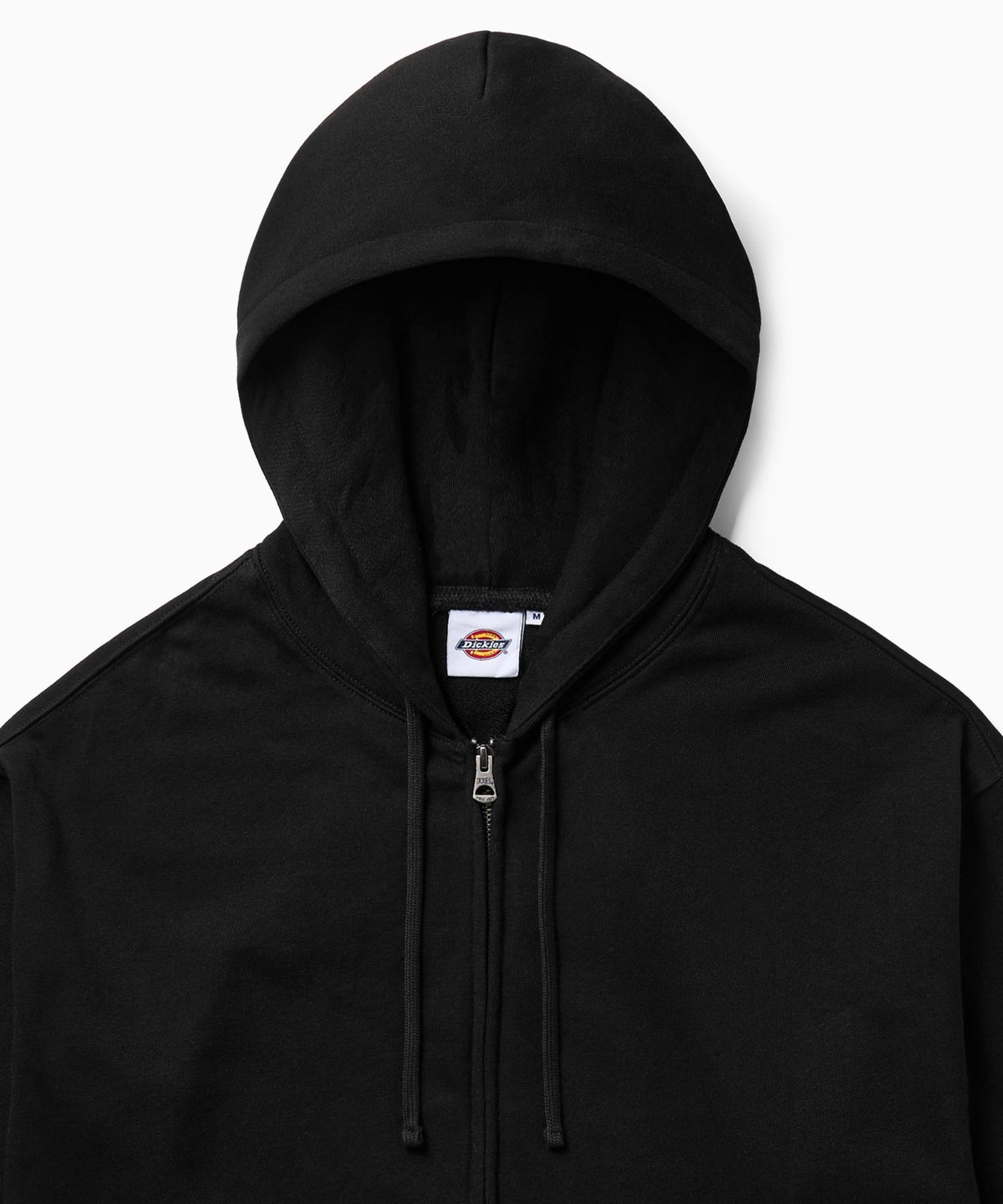 디키즈(DICKIES) 베이직 로고 후드 집업 Black