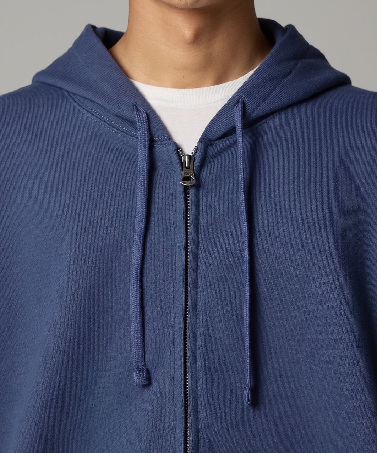 디키즈(DICKIES) 베이직 로고 후드 집업 Navy