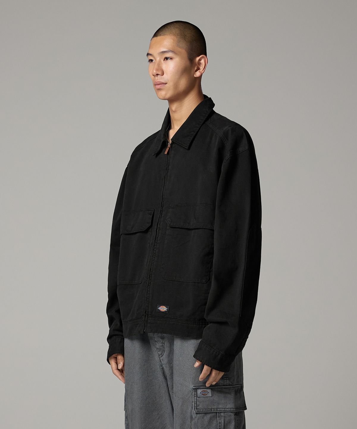 디키즈(DICKIES) 트러커 오버핏 재킷 Black