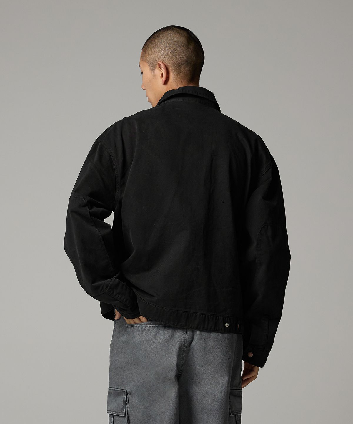디키즈(DICKIES) 트러커 오버핏 재킷 Black