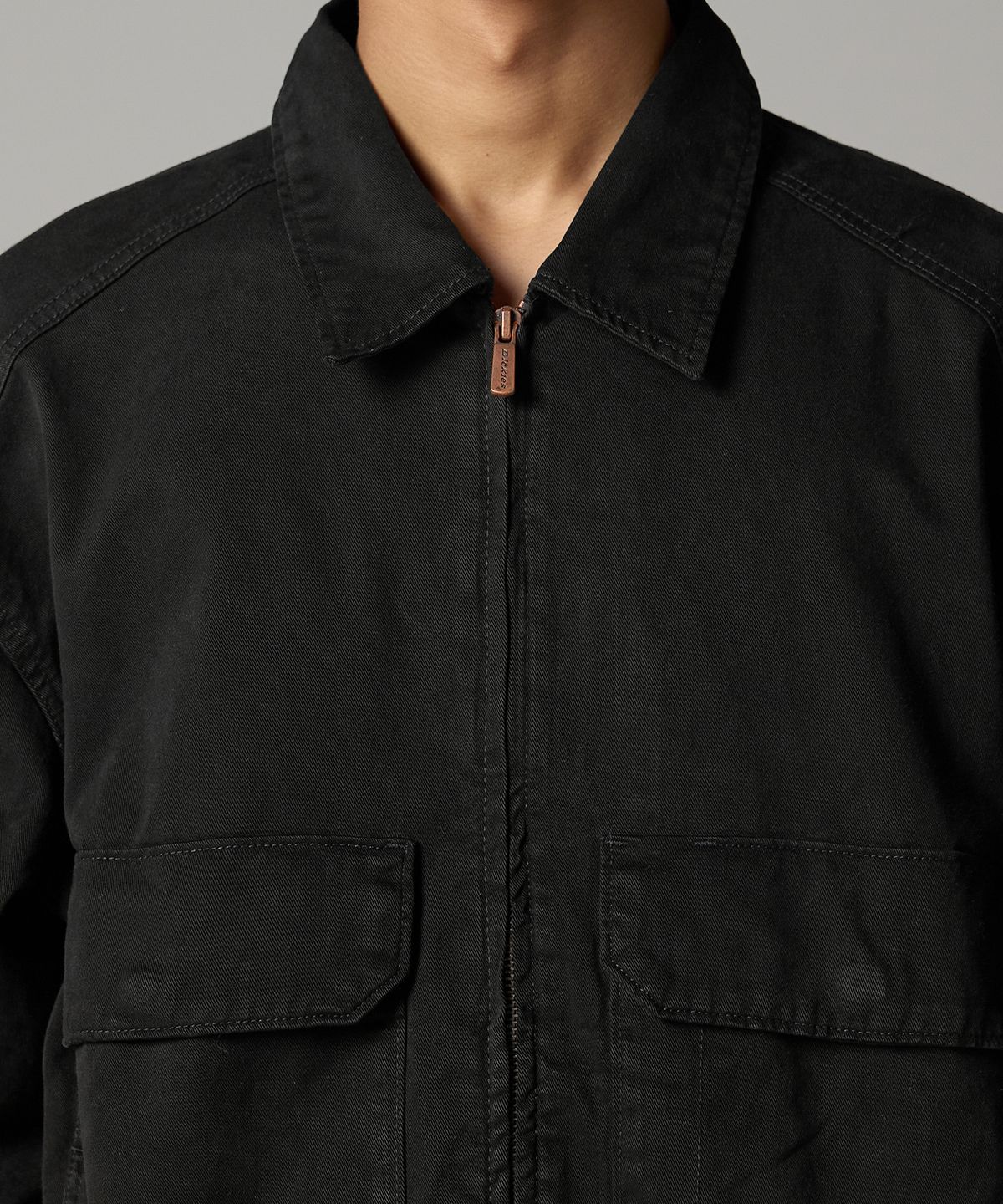 디키즈(DICKIES) 트러커 오버핏 재킷 Black