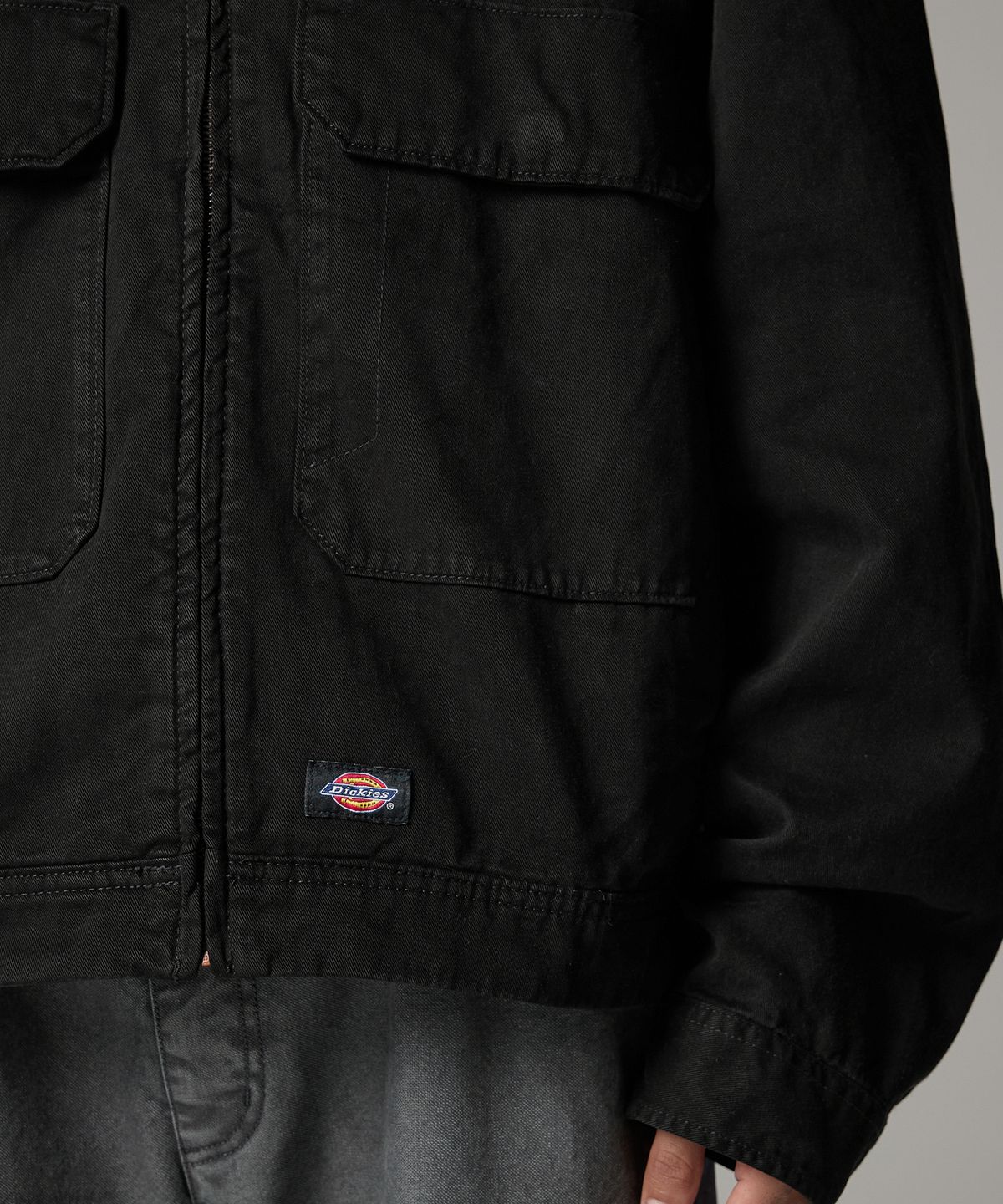 디키즈(DICKIES) 트러커 오버핏 재킷 Black