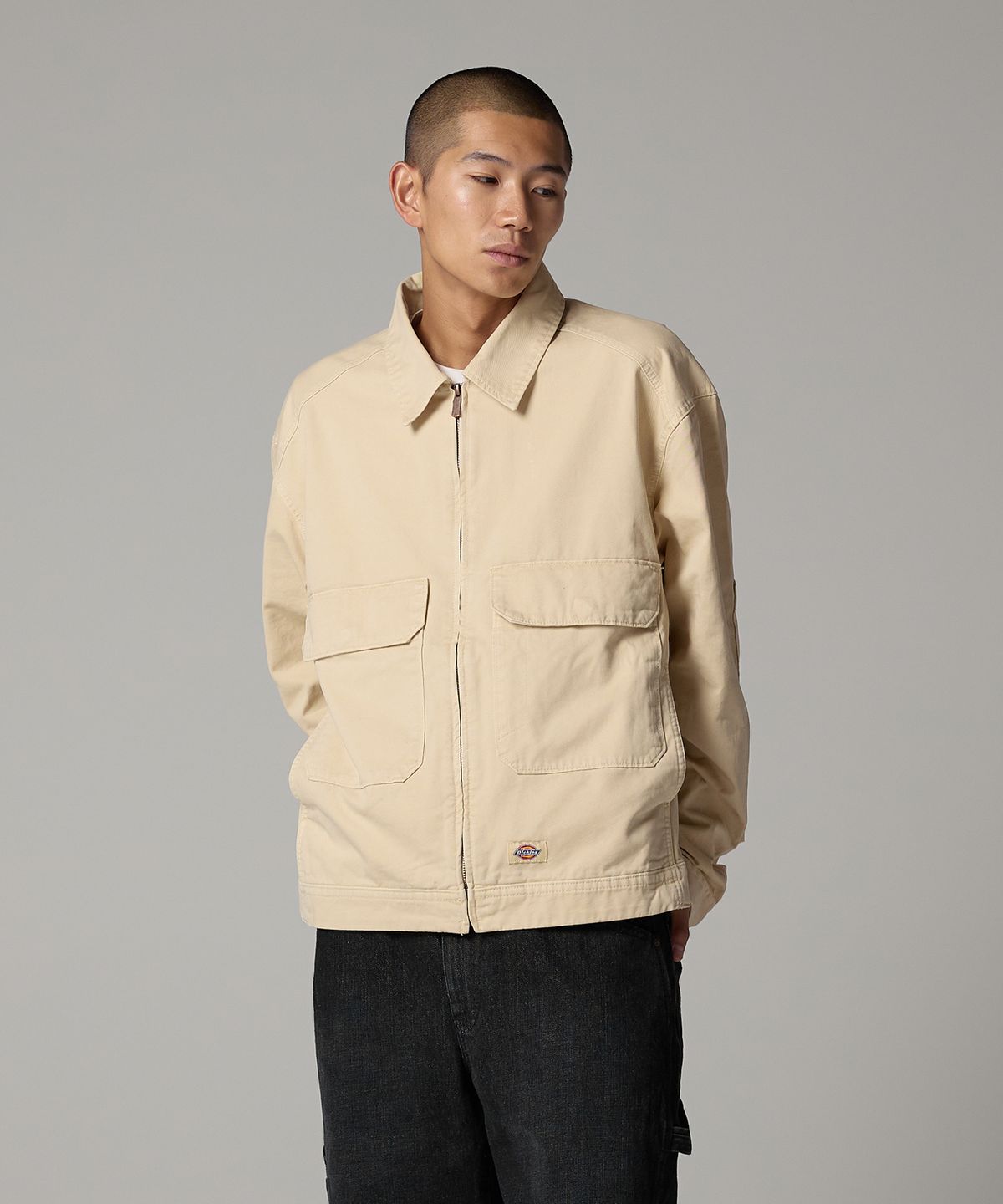 디키즈(DICKIES) 트러커 오버핏 재킷 Wood Ash