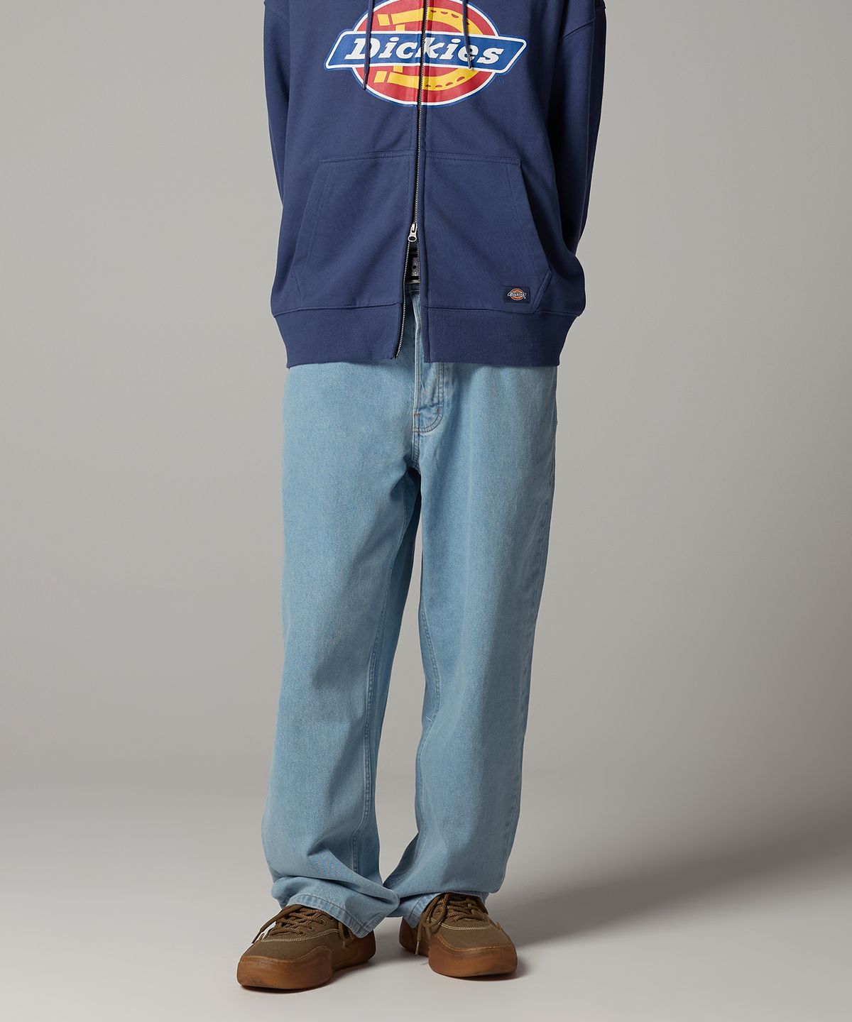 디키즈(DICKIES) 캔버스 토마스빌 루즈핏 데님팬츠 Vintage Blue