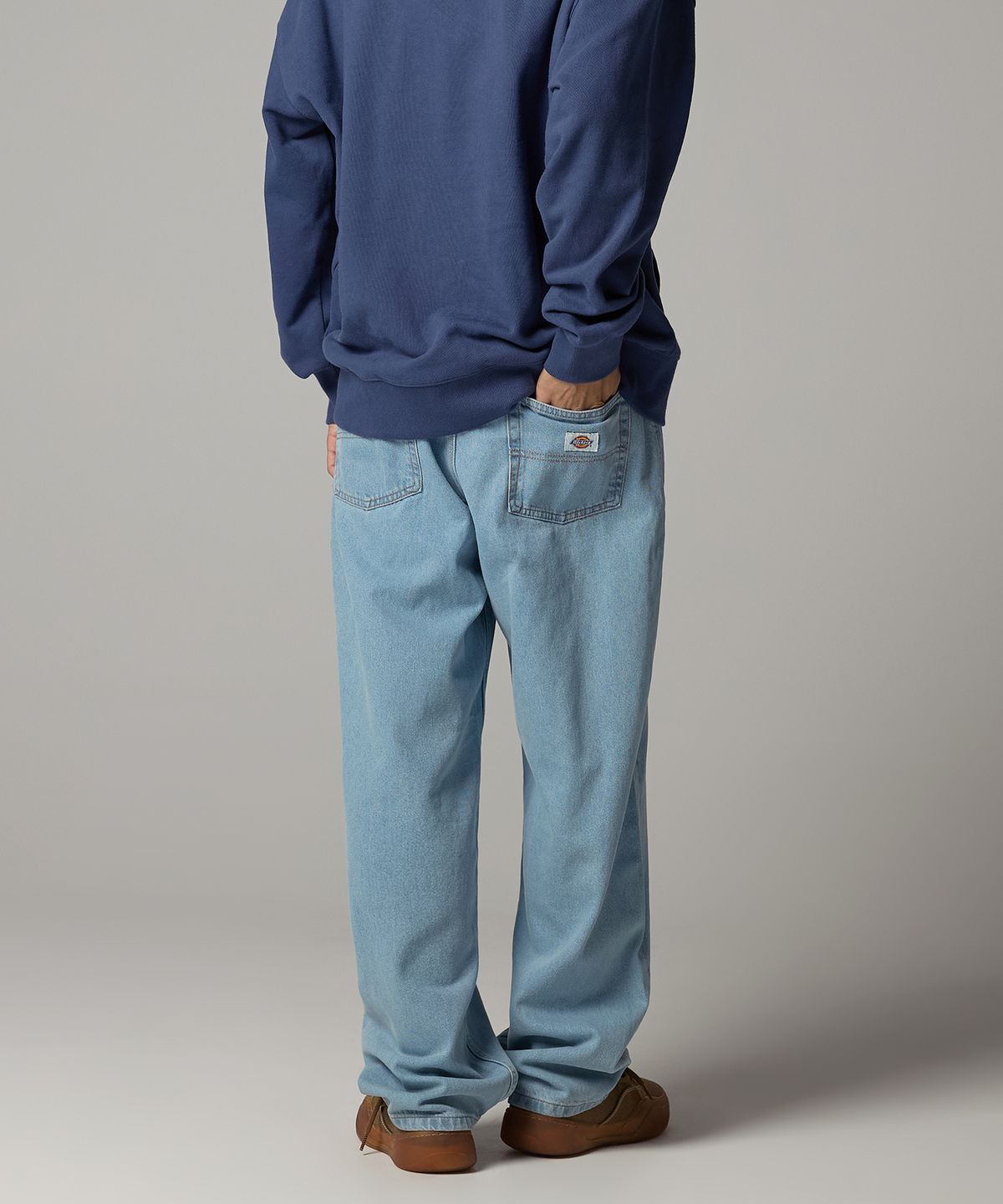 디키즈(DICKIES) 캔버스 토마스빌 루즈핏 데님팬츠 Vintage Blue