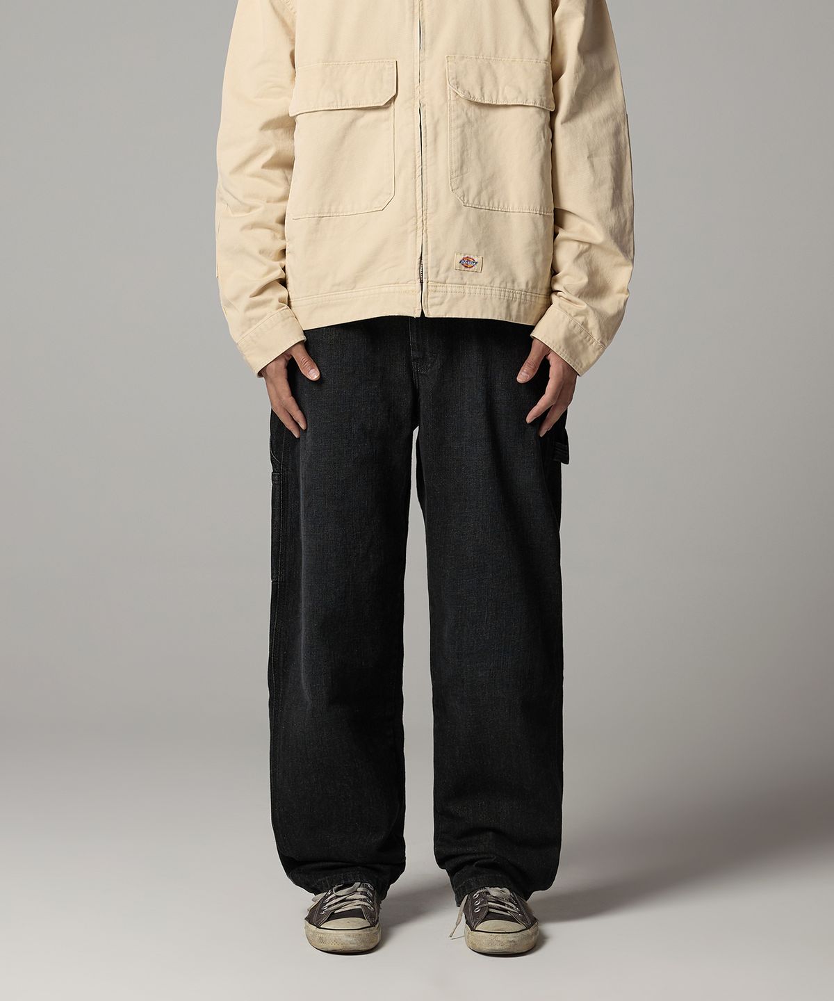 디키즈(DICKIES) 1993 카펜터 데님 팬츠 Black Denim
