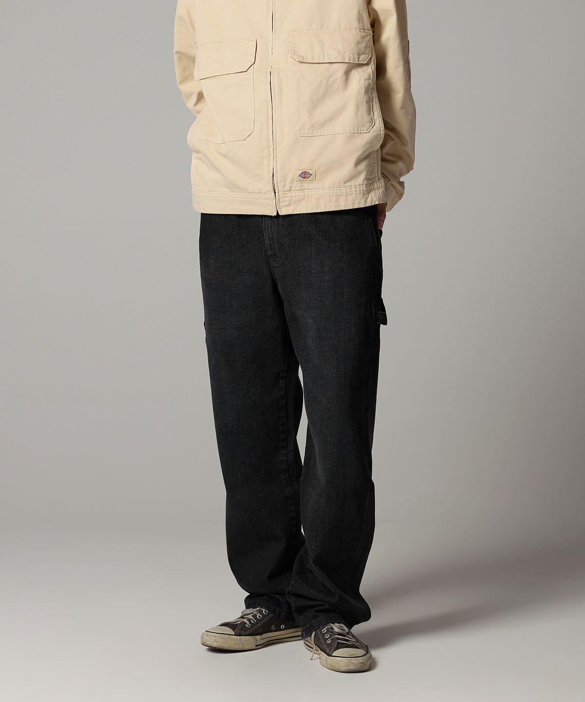 디키즈(DICKIES) 1993 카펜터 데님 팬츠 Black Denim