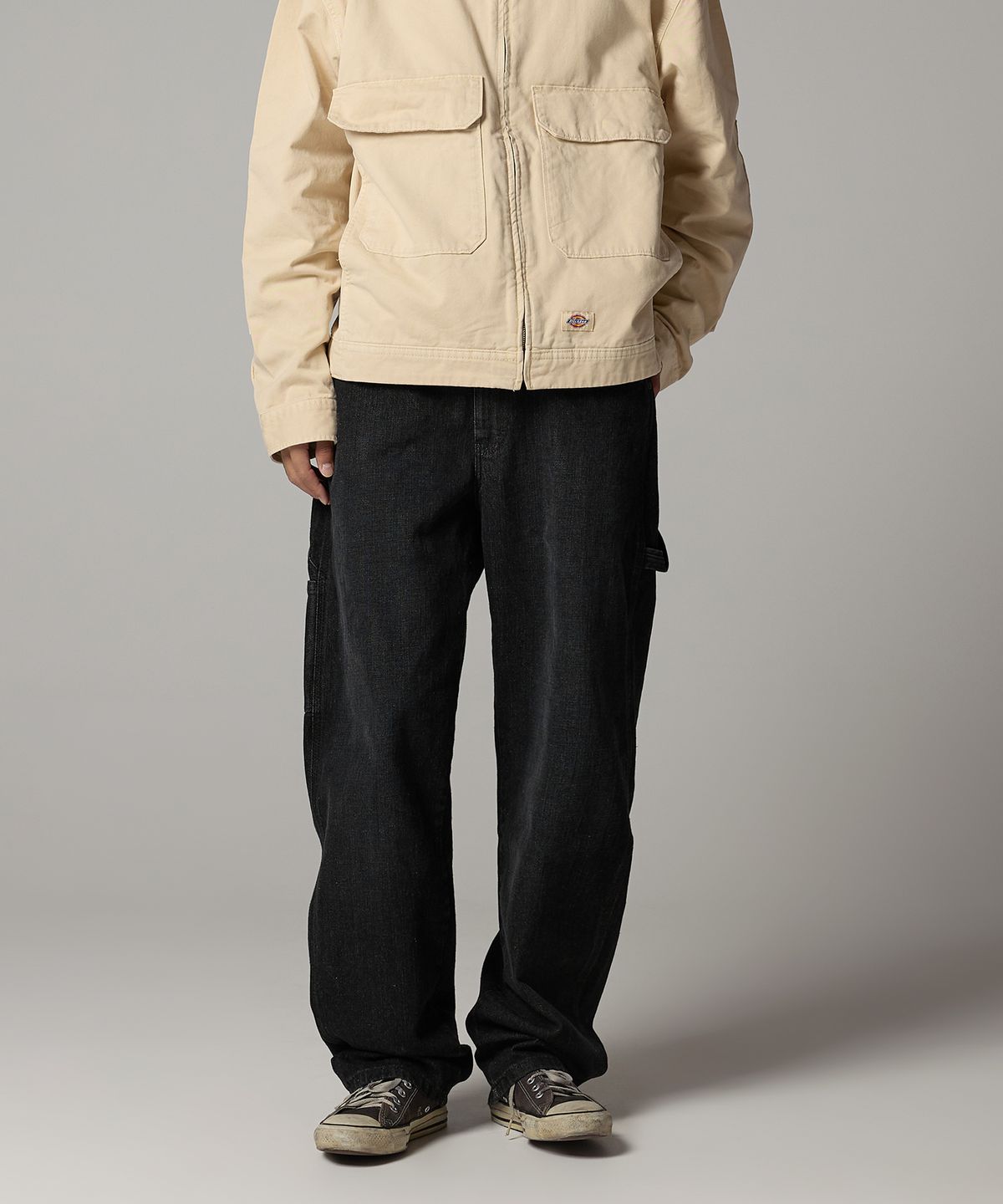 디키즈(DICKIES) 1993 카펜터 데님 팬츠 Black Denim