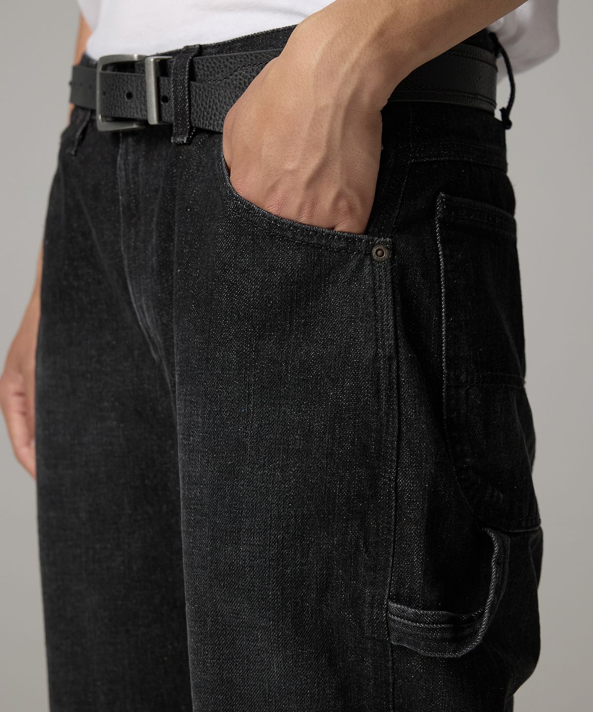 디키즈(DICKIES) 1993 카펜터 데님 팬츠 Black Denim