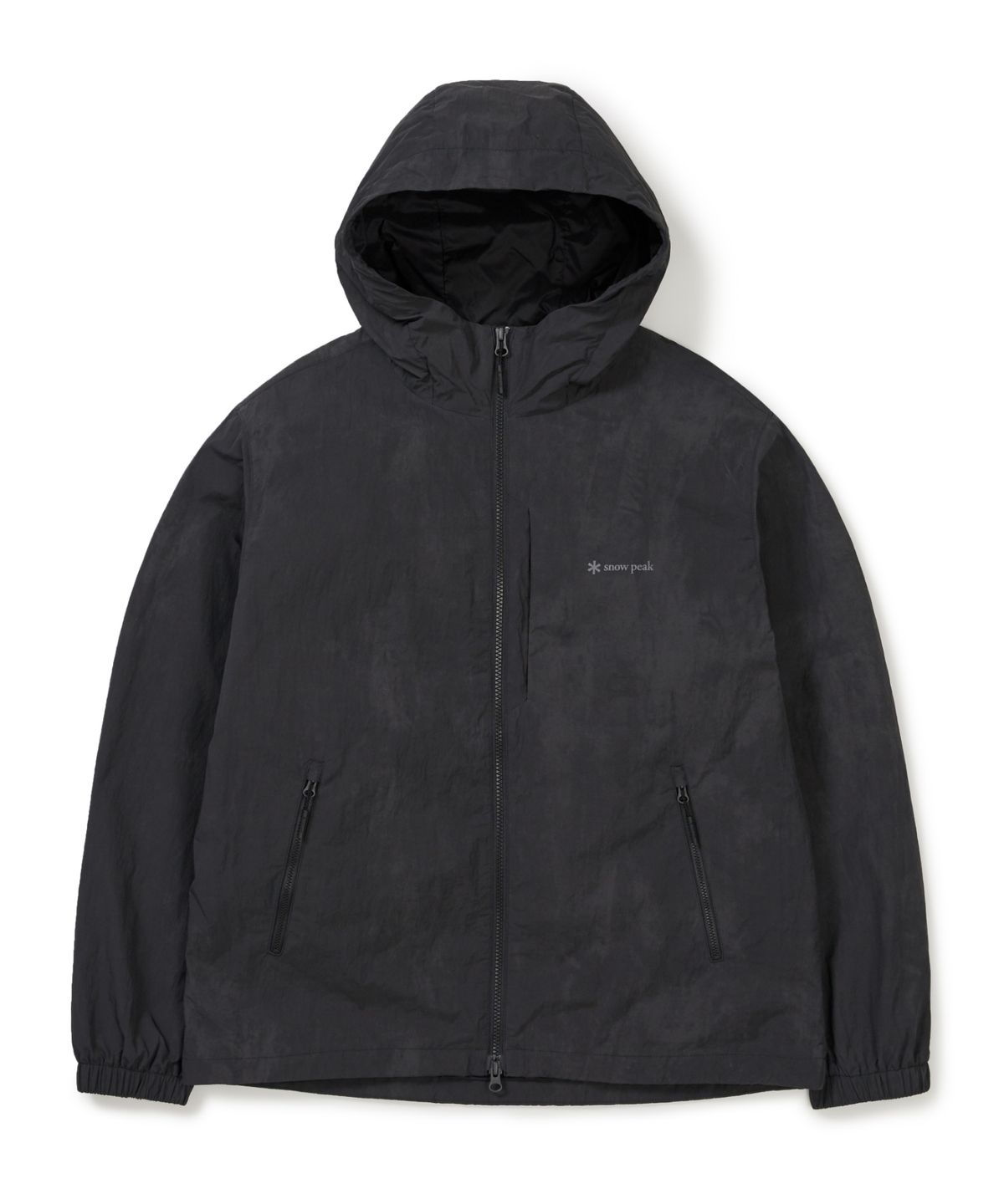 스노우피크 어패럴(SNOWPEAK APPAREL) 프린트 바람막이 (S25FMTWB34) Black