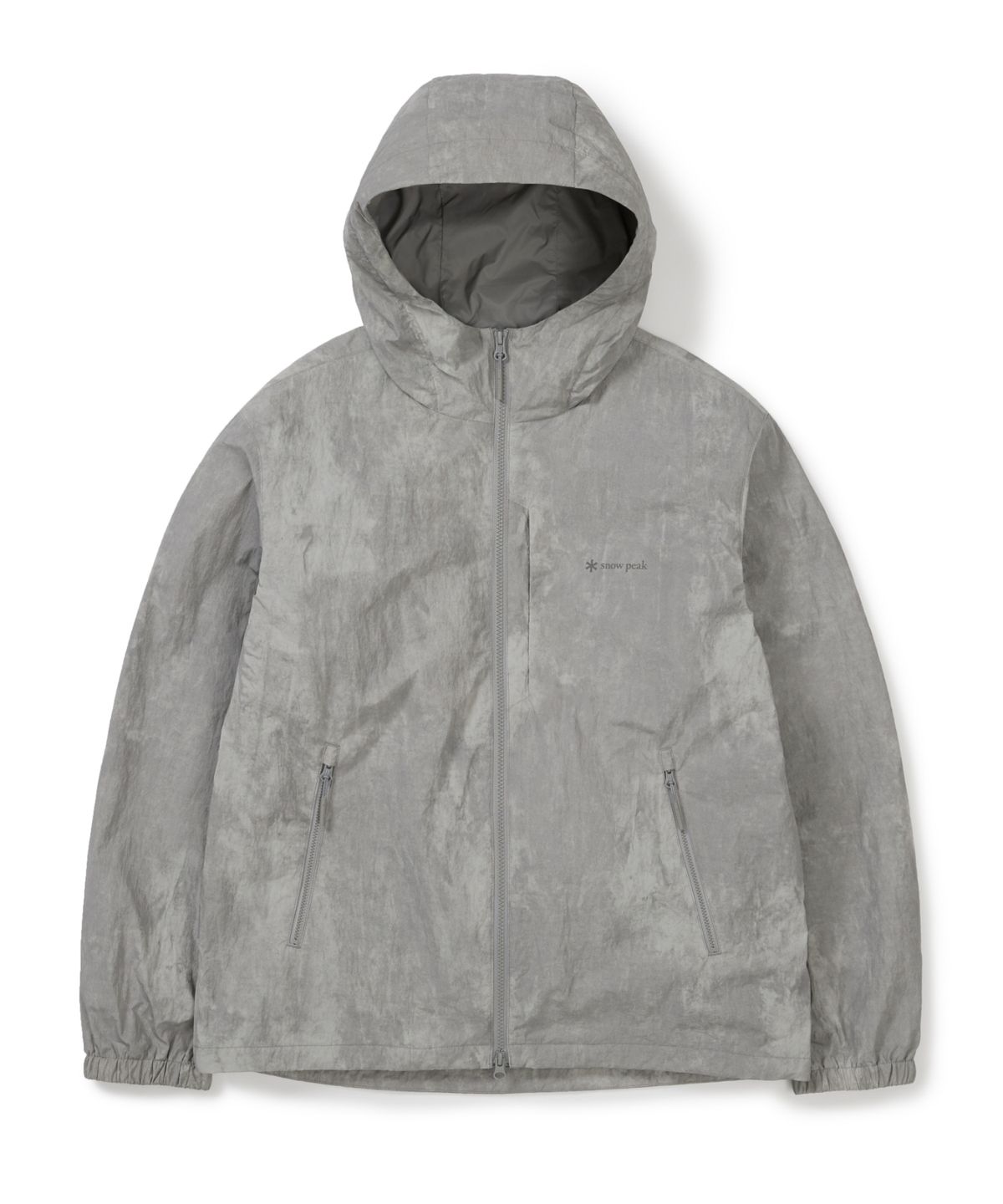 스노우피크 어패럴(SNOWPEAK APPAREL) 프린트 바람막이 (S25FMTWB34) Ash Gray