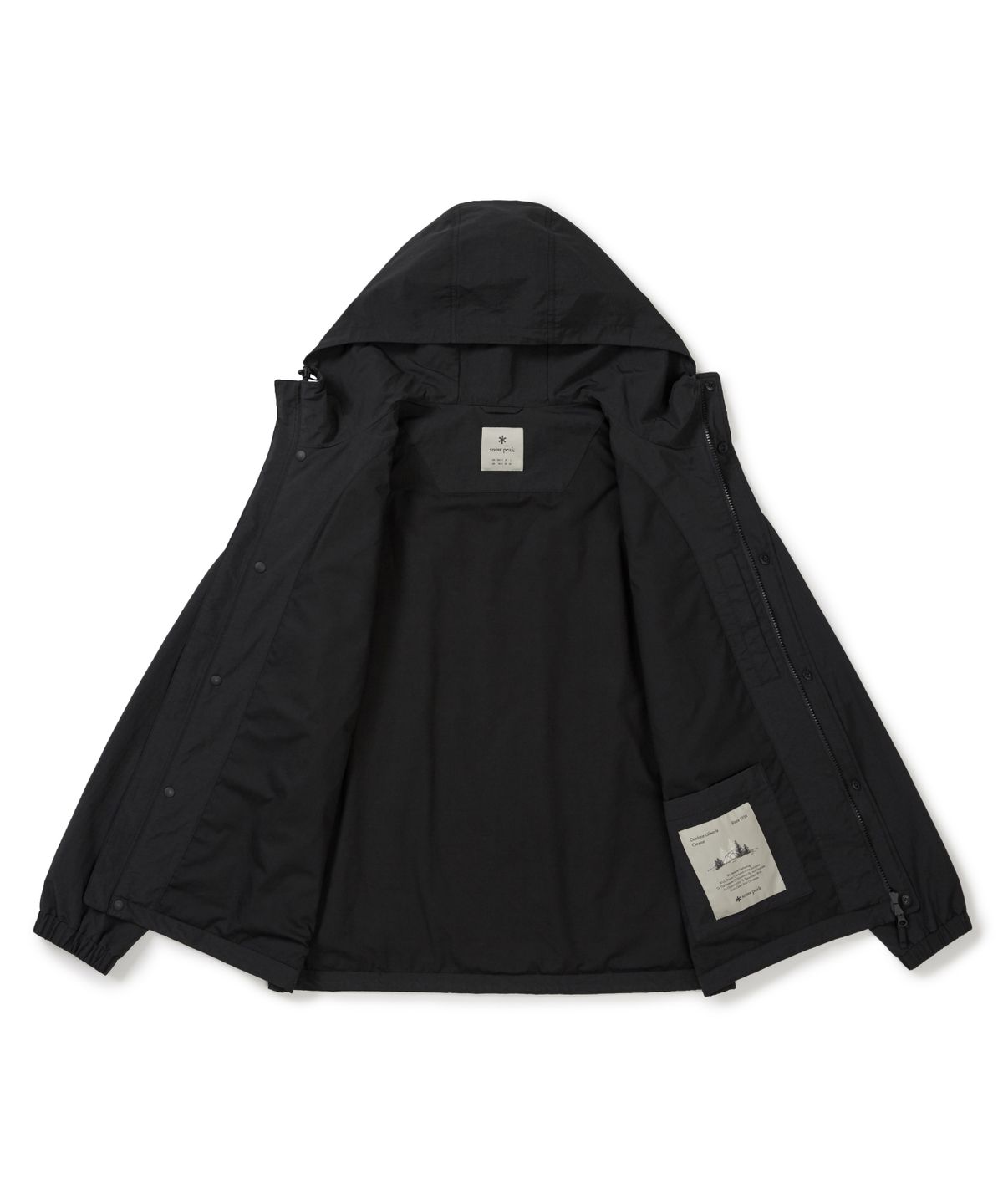 스노우피크 어패럴(SNOWPEAK APPAREL) 캠플 후드 바람막이 (S25FMCWB12) Dark Charcoal