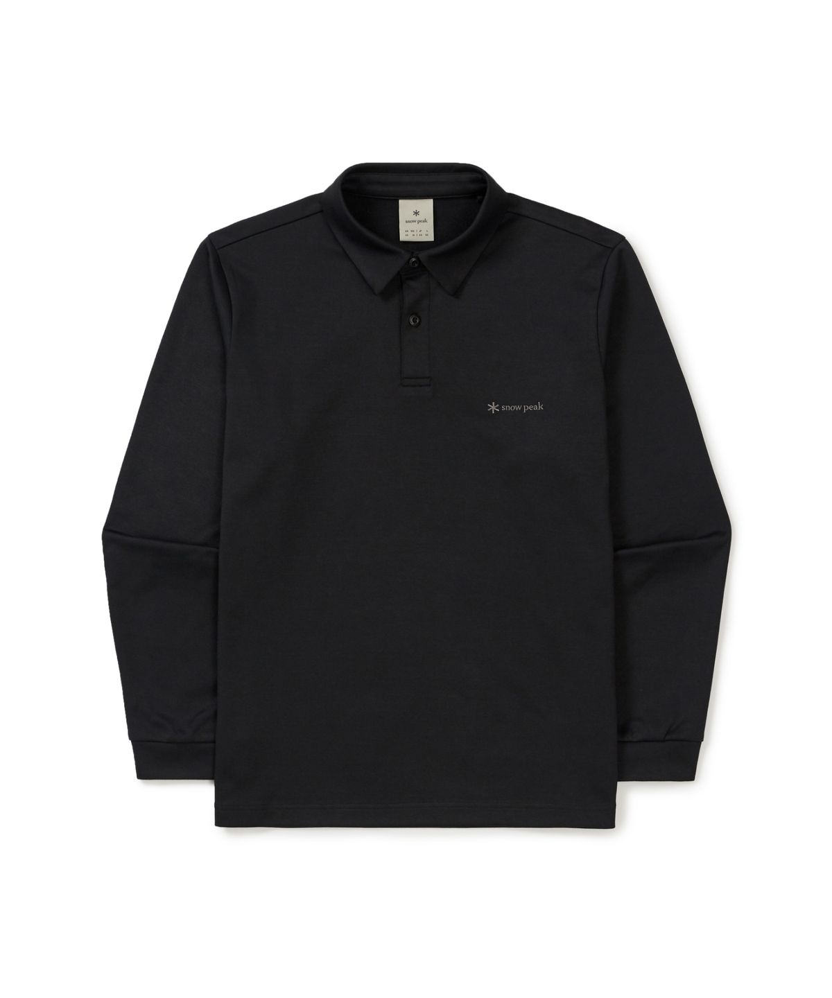 스노우피크 어패럴(SNOWPEAK APPAREL) 폴로 긴팔 티셔츠 (S25FMFPS10) Black