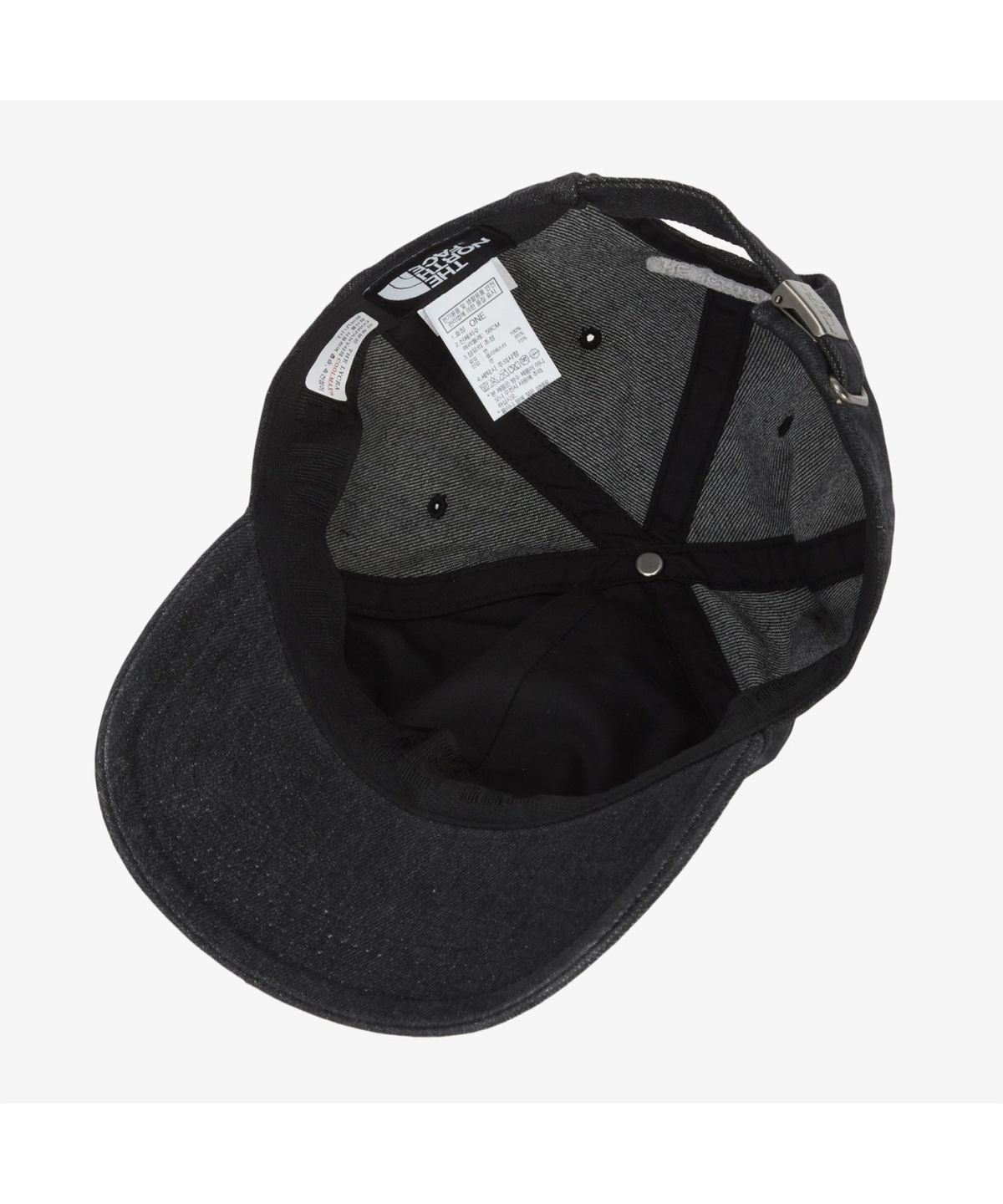 노스페이스(THE NORTH FACE) NE3CR52A TNF 로고 소프트 캡 데님 JET BLACK