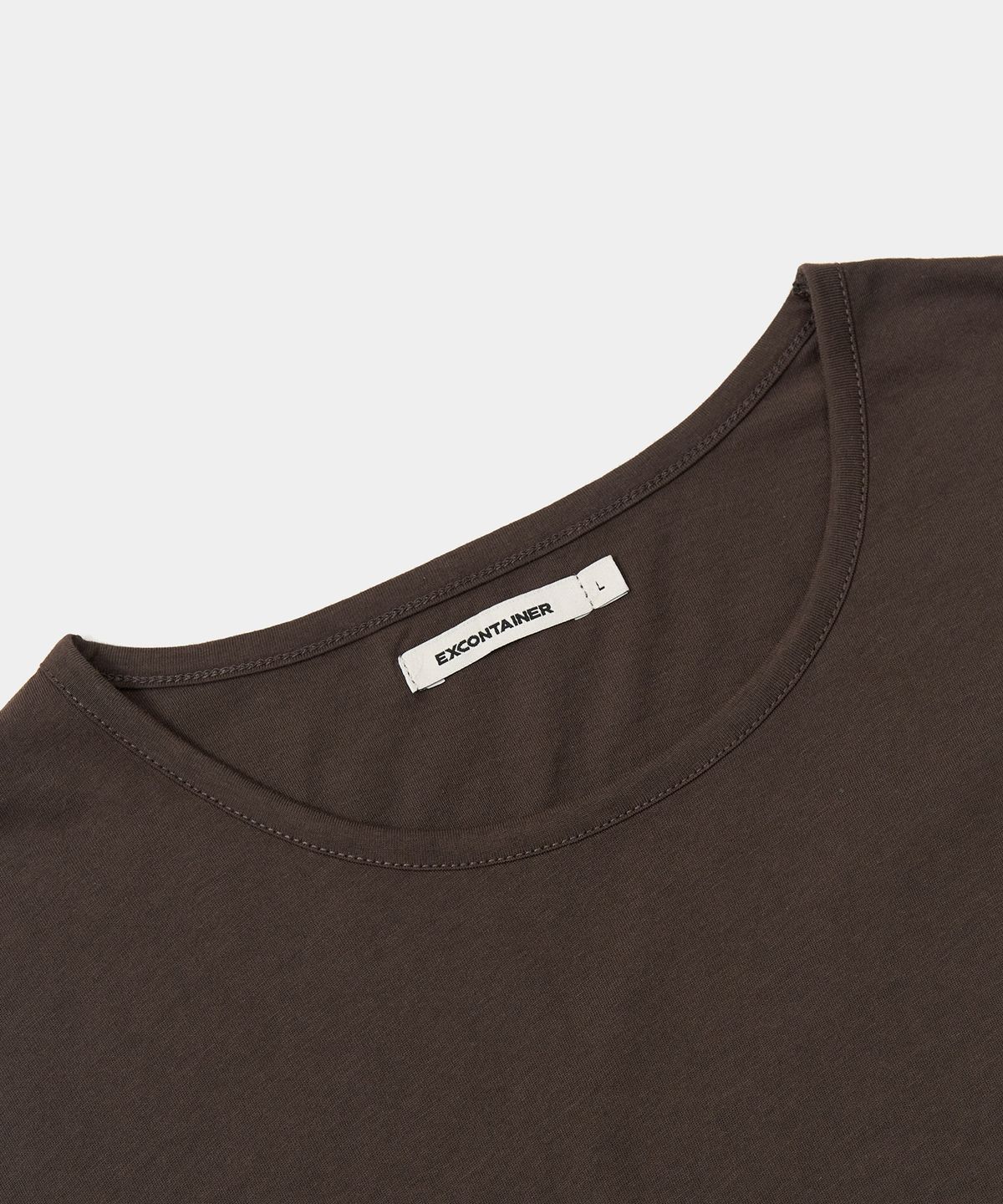 엑스컨테이너(EXCONTAINER) 빈티지 레이어드 롱 슬리브 (BROWN)