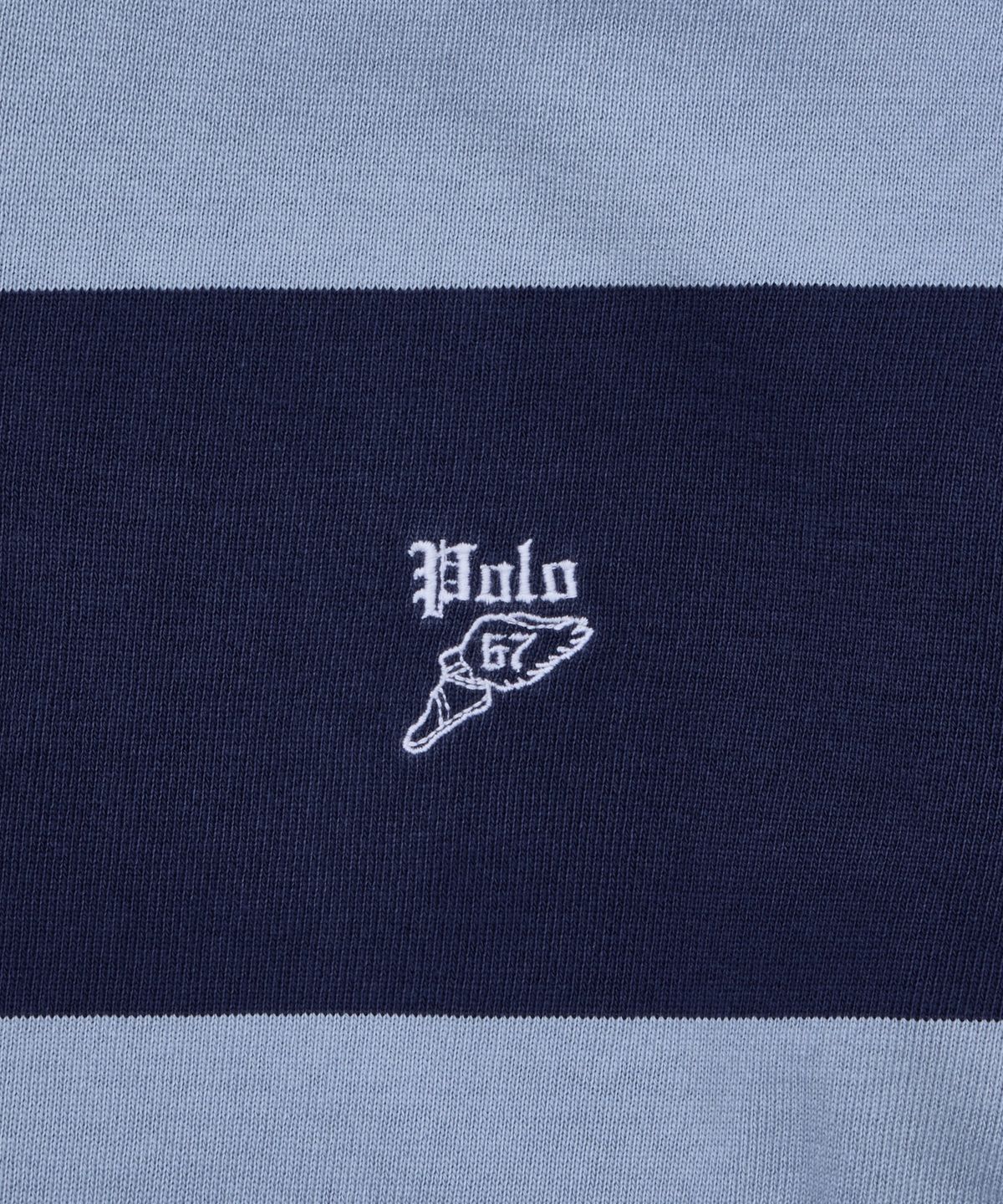 폴로 랄프 로렌(POLO RALPH LAUREN) 아이코닉 럭비 셔츠-블루