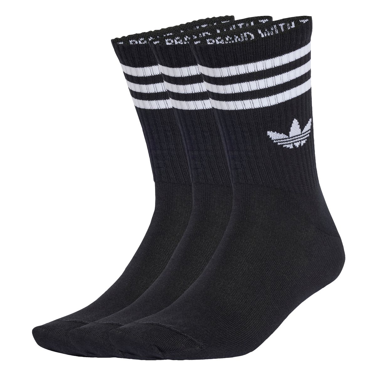 아디다스(ADIDAS) 3-스트라이프 크루 삭스 3켤레 JV7402