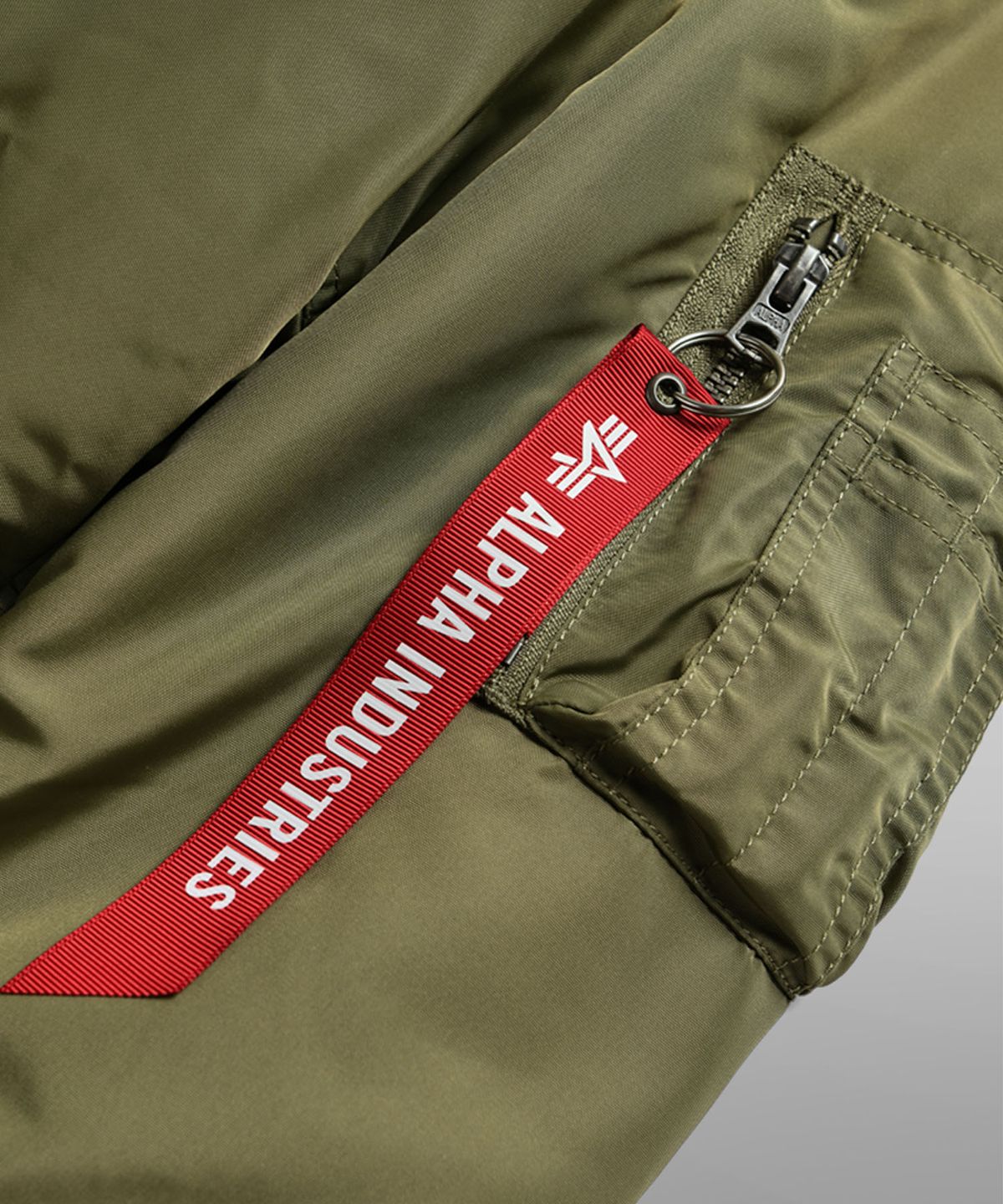 알파 인더스트리(ALPHA INDUSTRIES) MA-1 옥스포드 플라이트 자켓 OG-107 그린