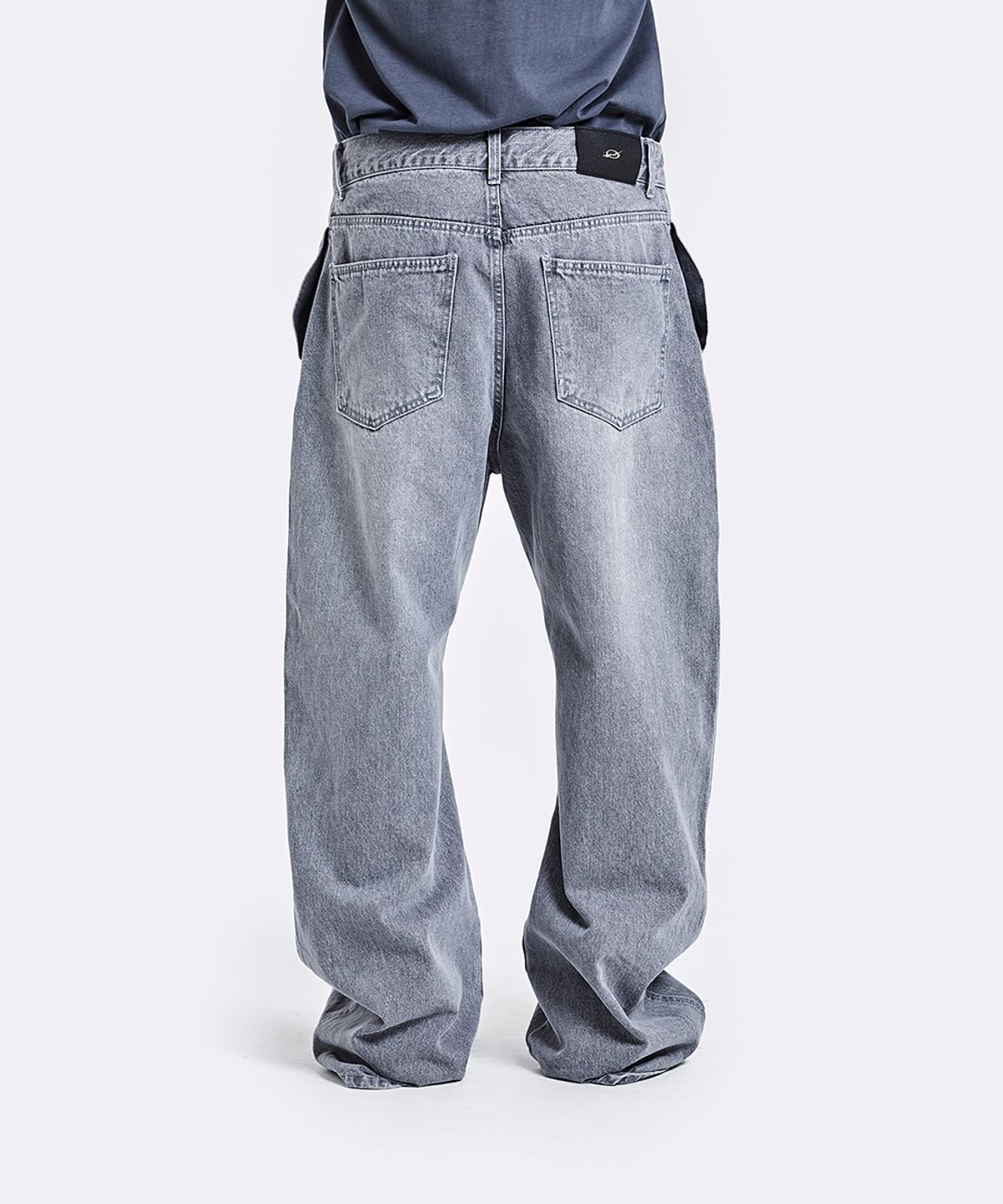 51퍼센트(51PERCENT) Belted Denim Pants - Grey