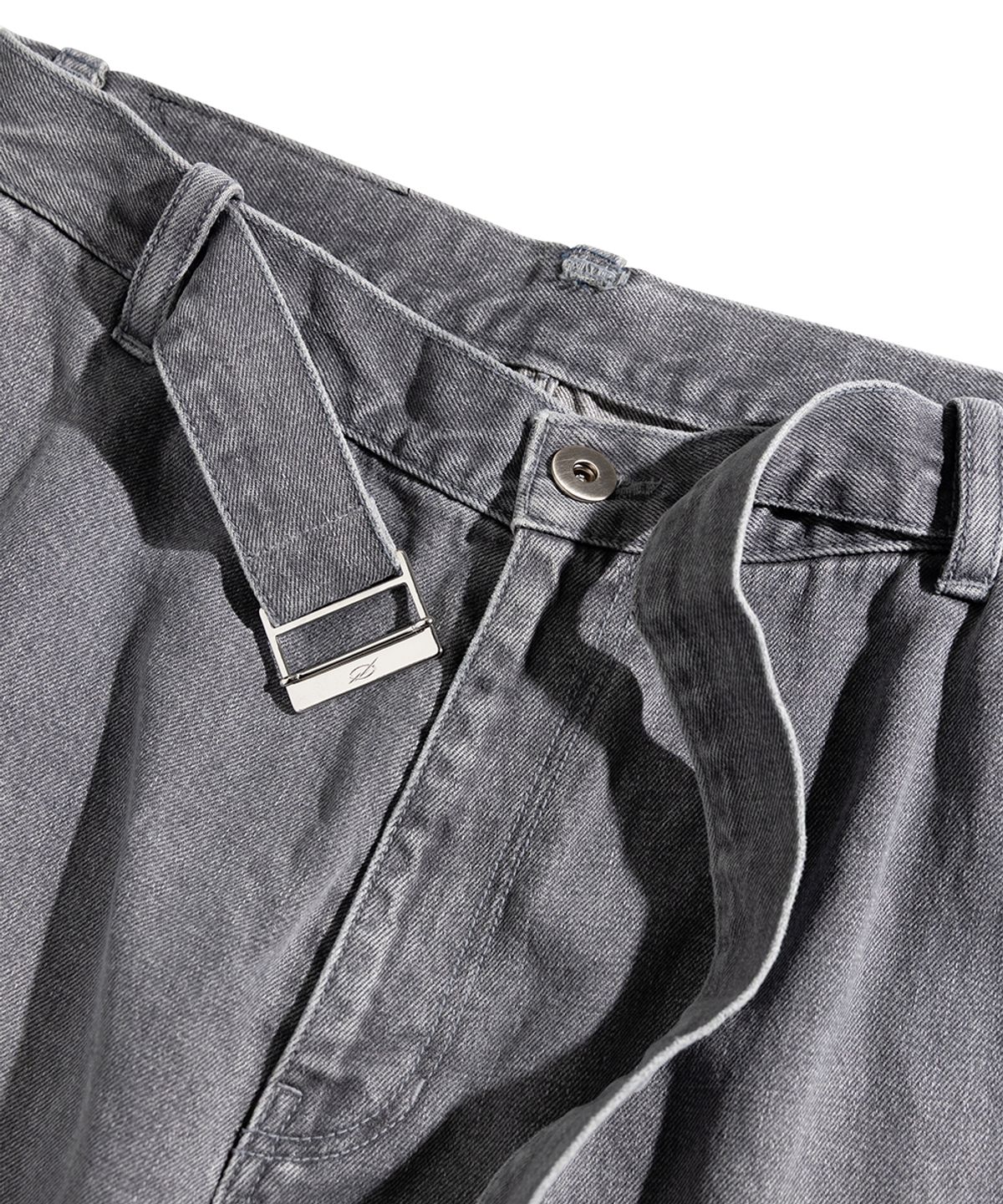 51퍼센트(51PERCENT) Belted Denim Pants - Grey