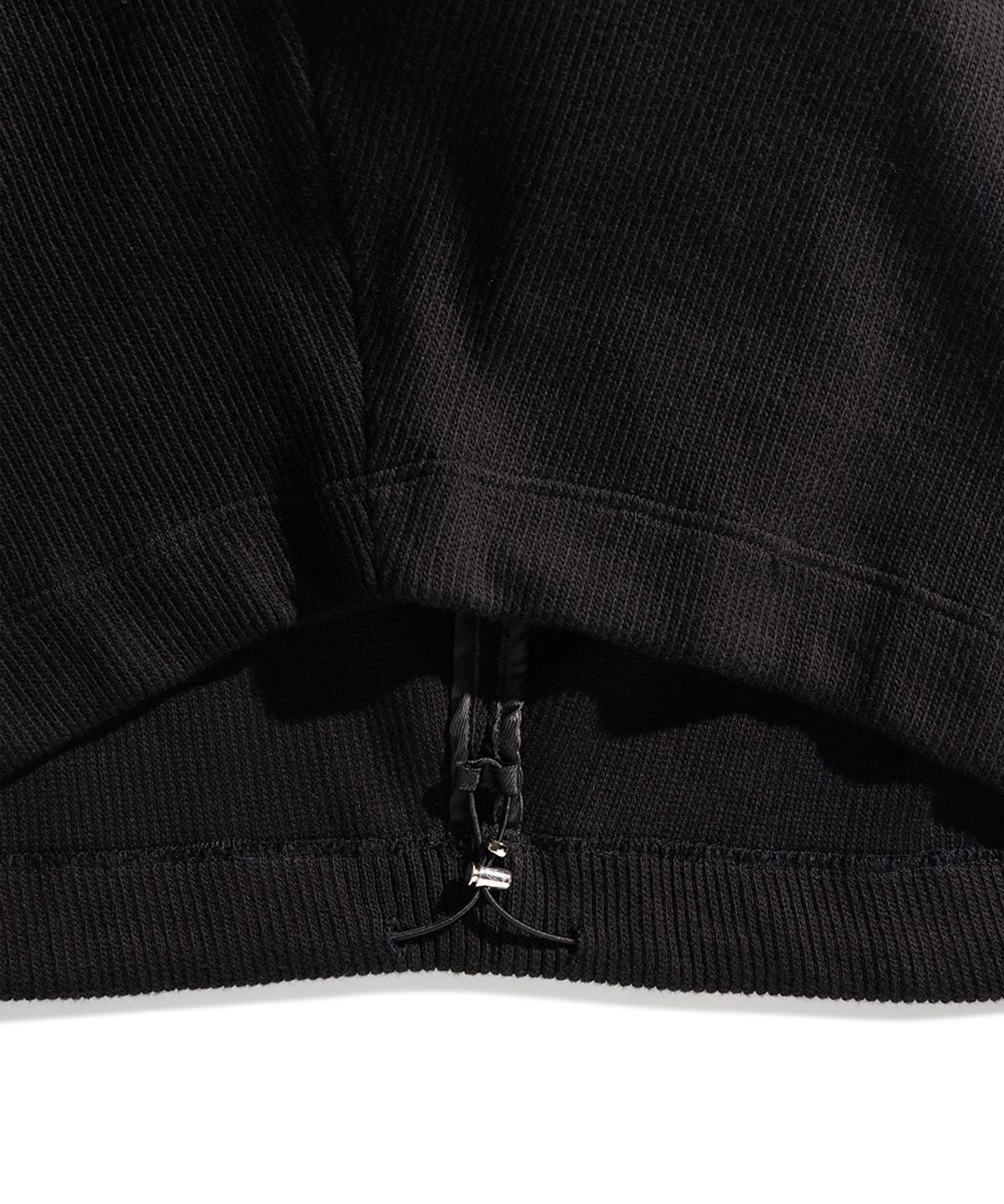 51퍼센트(51PERCENT) Leather Knit Anorak - Black