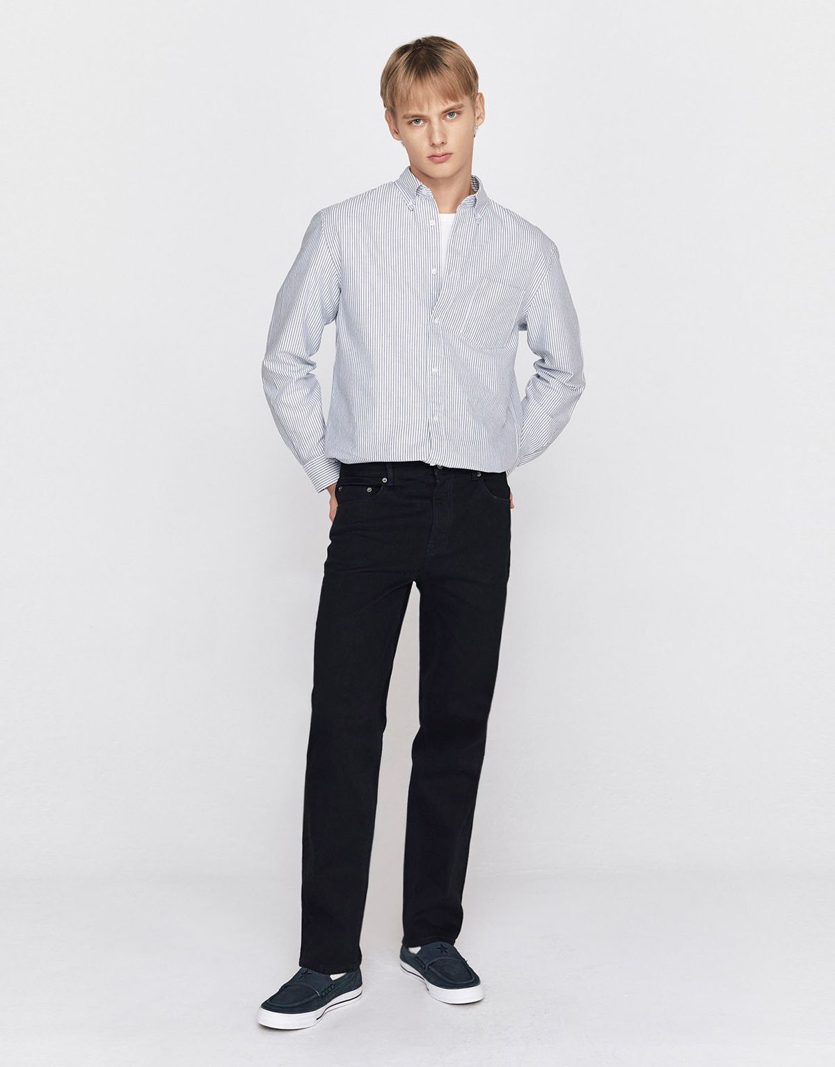 지오다노(GIORDANO) 스탠다드 슬림핏 데님 팬츠 115941 [2color]