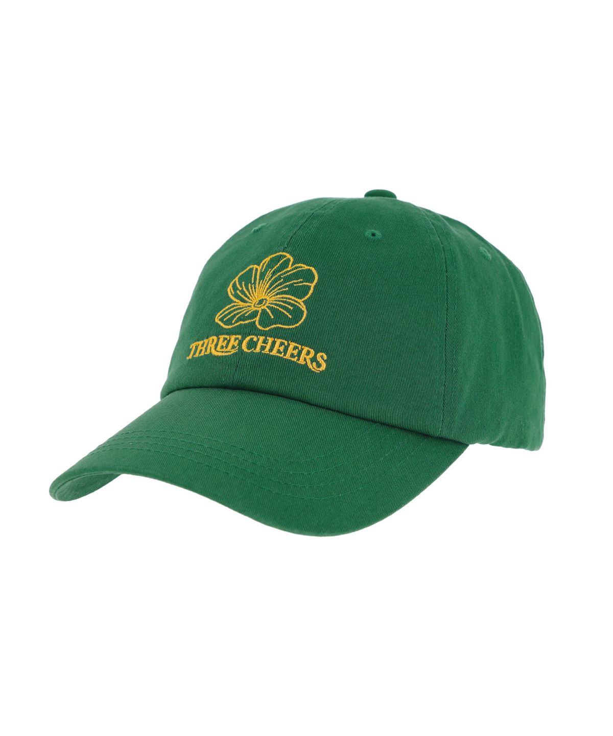 쓰리치얼스(THREECHEERS) THREECHEERS FLOWER LOGO BALLCAP GREEN