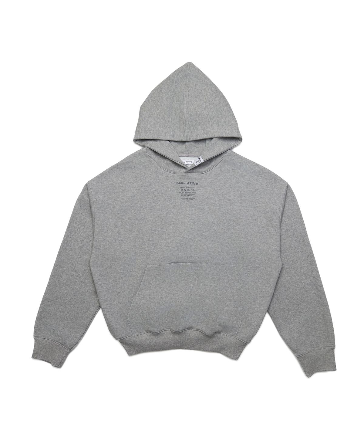 카인즈(KINDS) 에디셔널 베이직 라벨 오버핏 후드_Gray