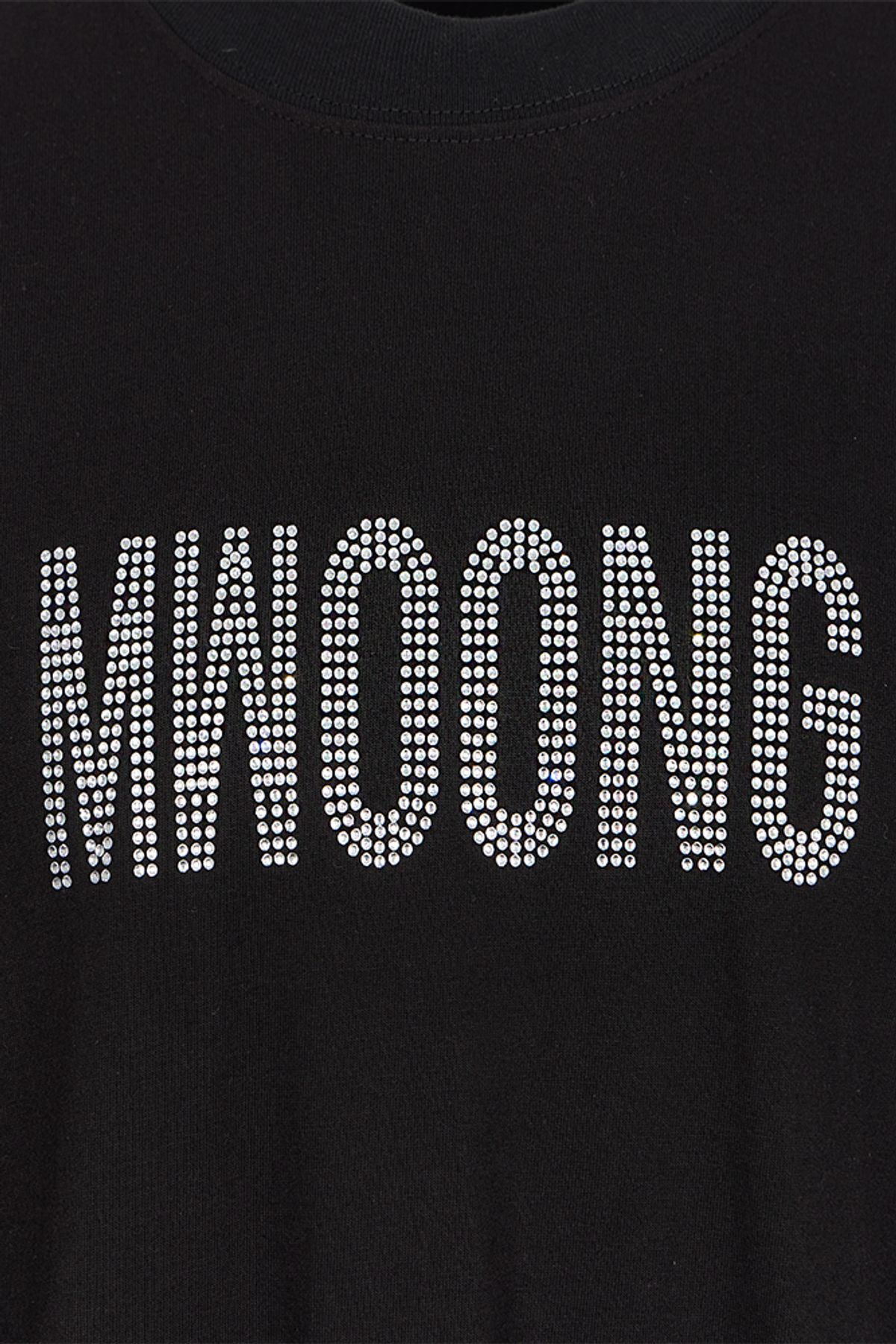 뭉(MWOONG) cuban linked Tee(black)