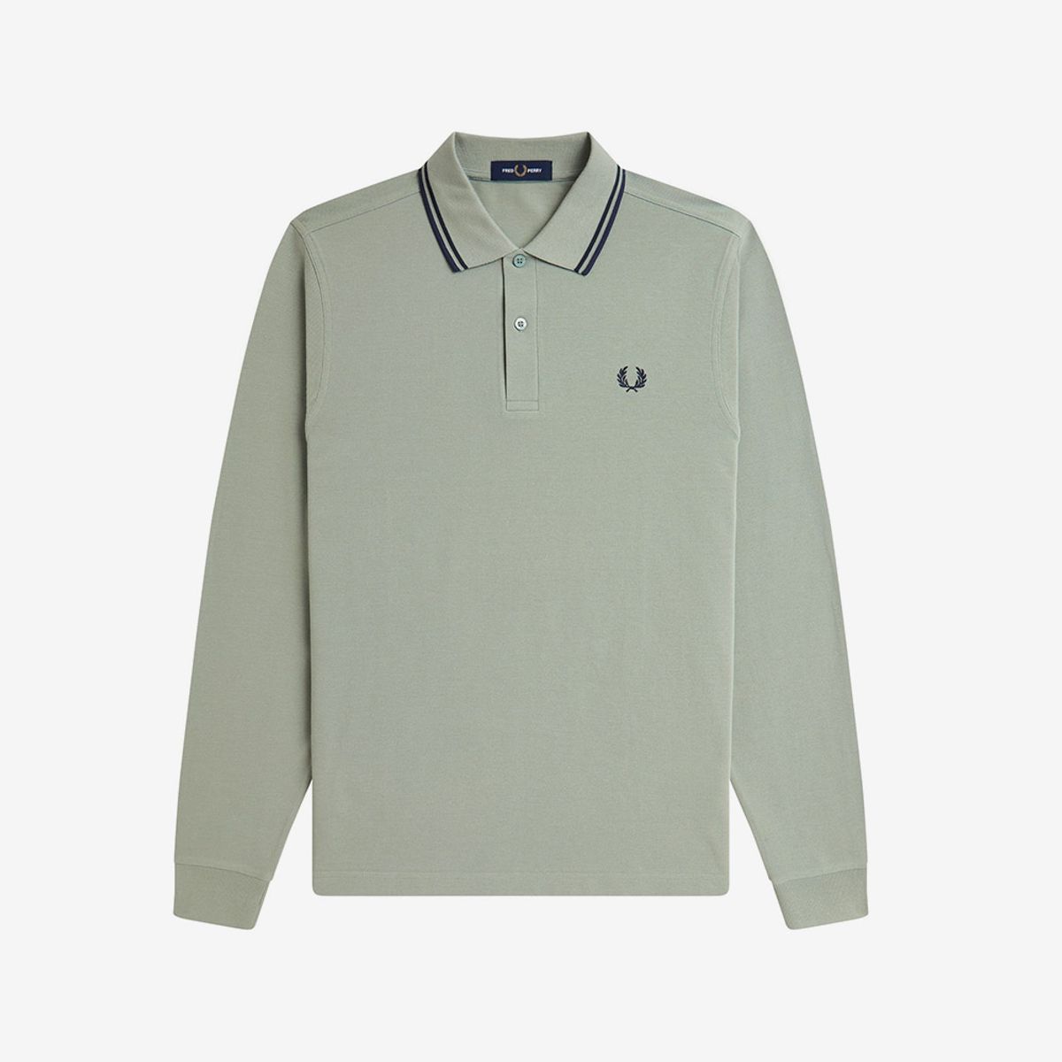 프레드페리(FRED PERRY) [M3636] 롱 슬리브 트윈 팁 프레드페리 셔츠 - 베이리프/다크에어포스/테니스블루 AFPM2533636-Z49