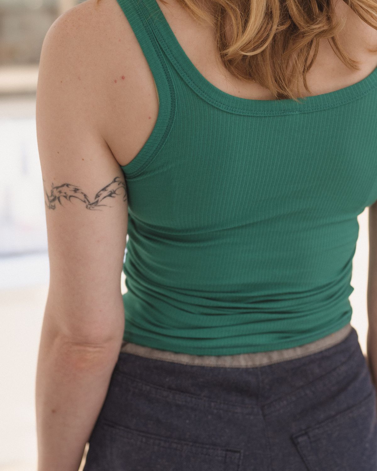 베이스레인지(BASERANGE) HEART TANK (FINE COTTON RIB)