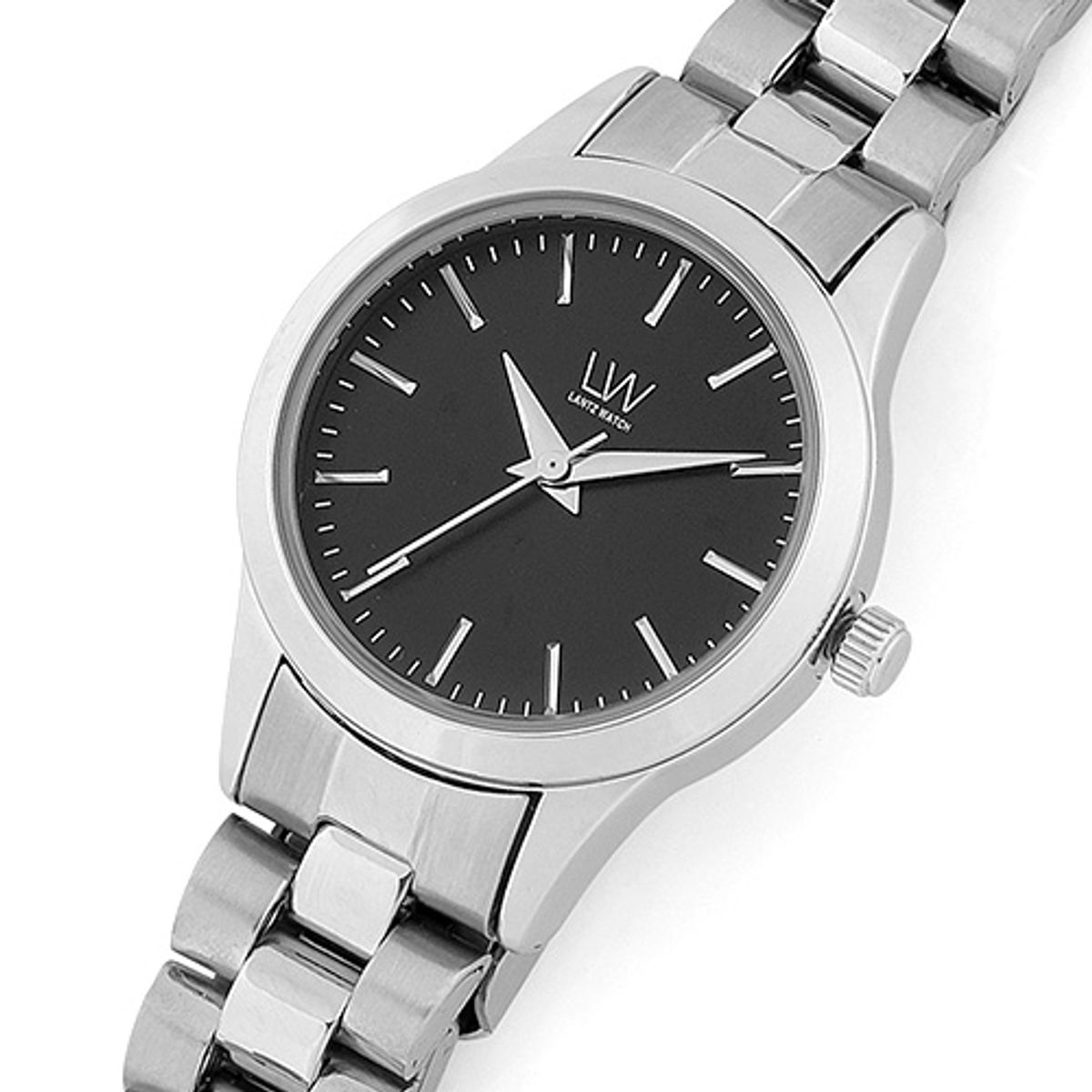 란쯔(LANTZ) LA1255BK 여성 원형 메탈시계