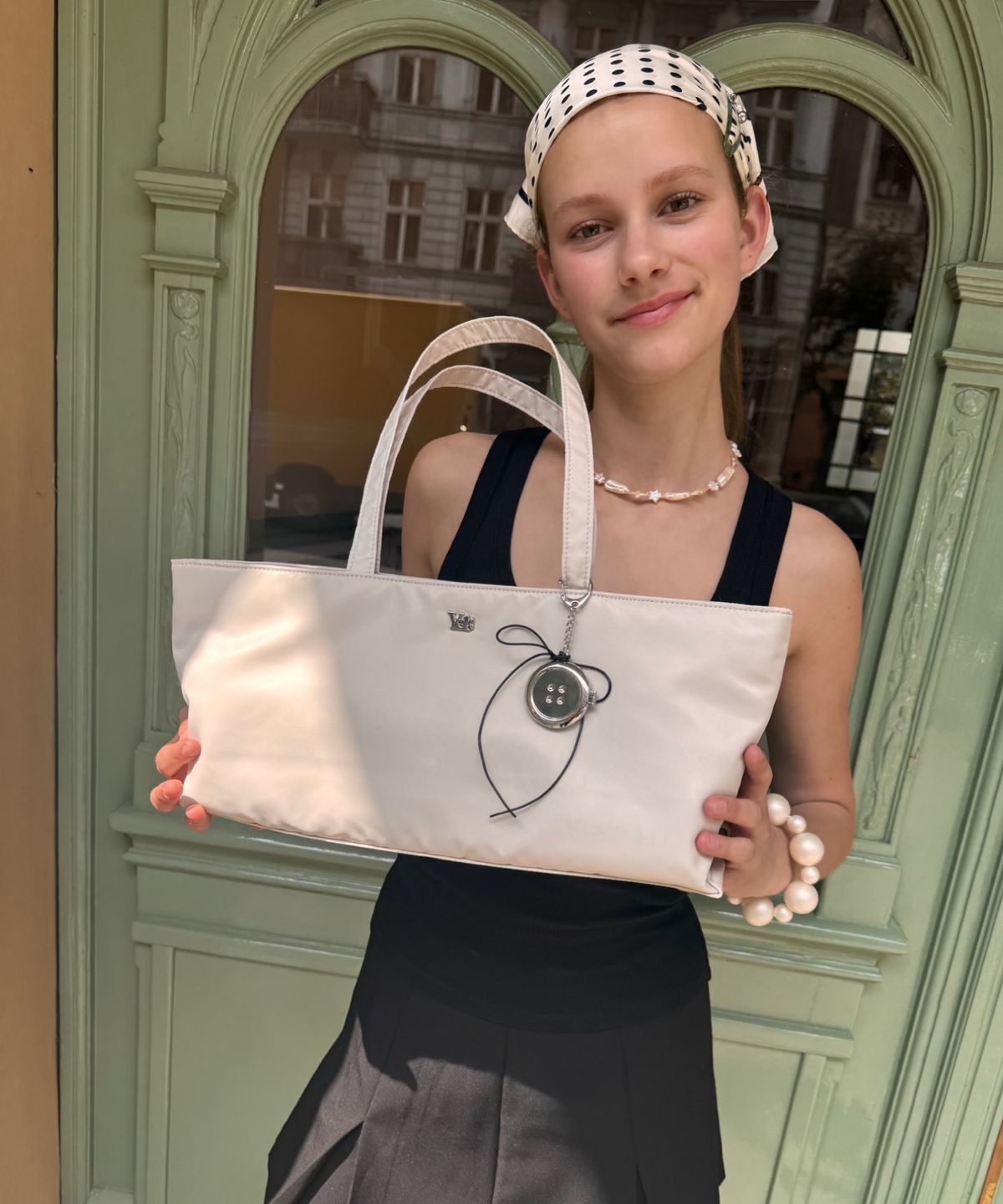 아이세이예르(ISAYYERR) Paper Boat Bag (ivory)