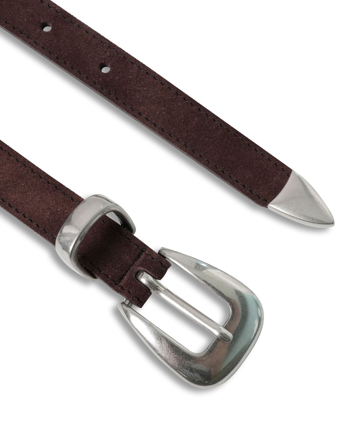 도프셉(DOFFSEPT) Suede Western Belt in Brown
