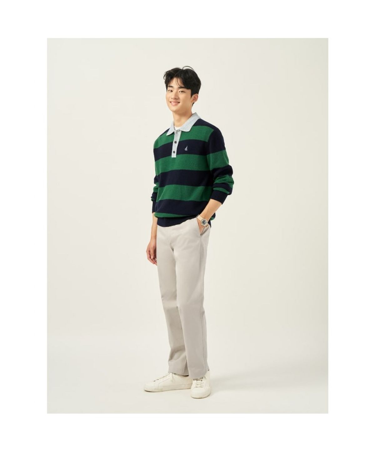 빈폴 멘(BEANPOLE MEN) 치노 컴포트핏 팬츠  베이지