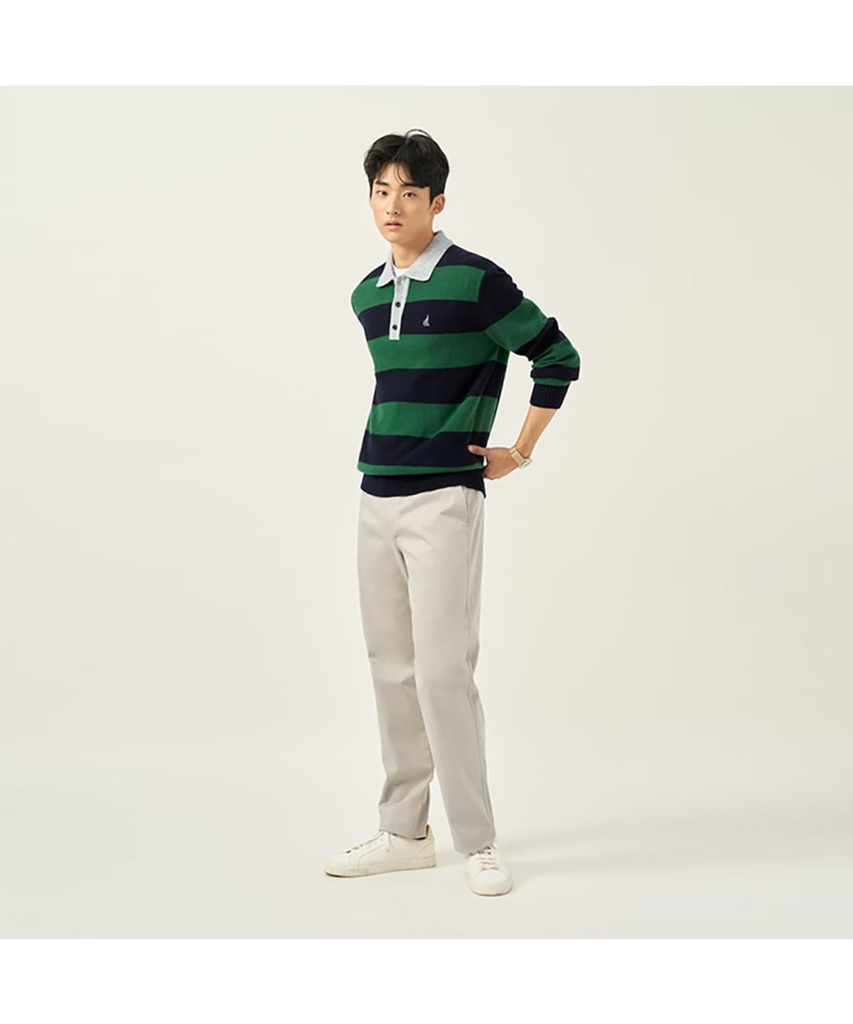 빈폴 멘(BEANPOLE MEN) 치노 컴포트핏 팬츠  베이지