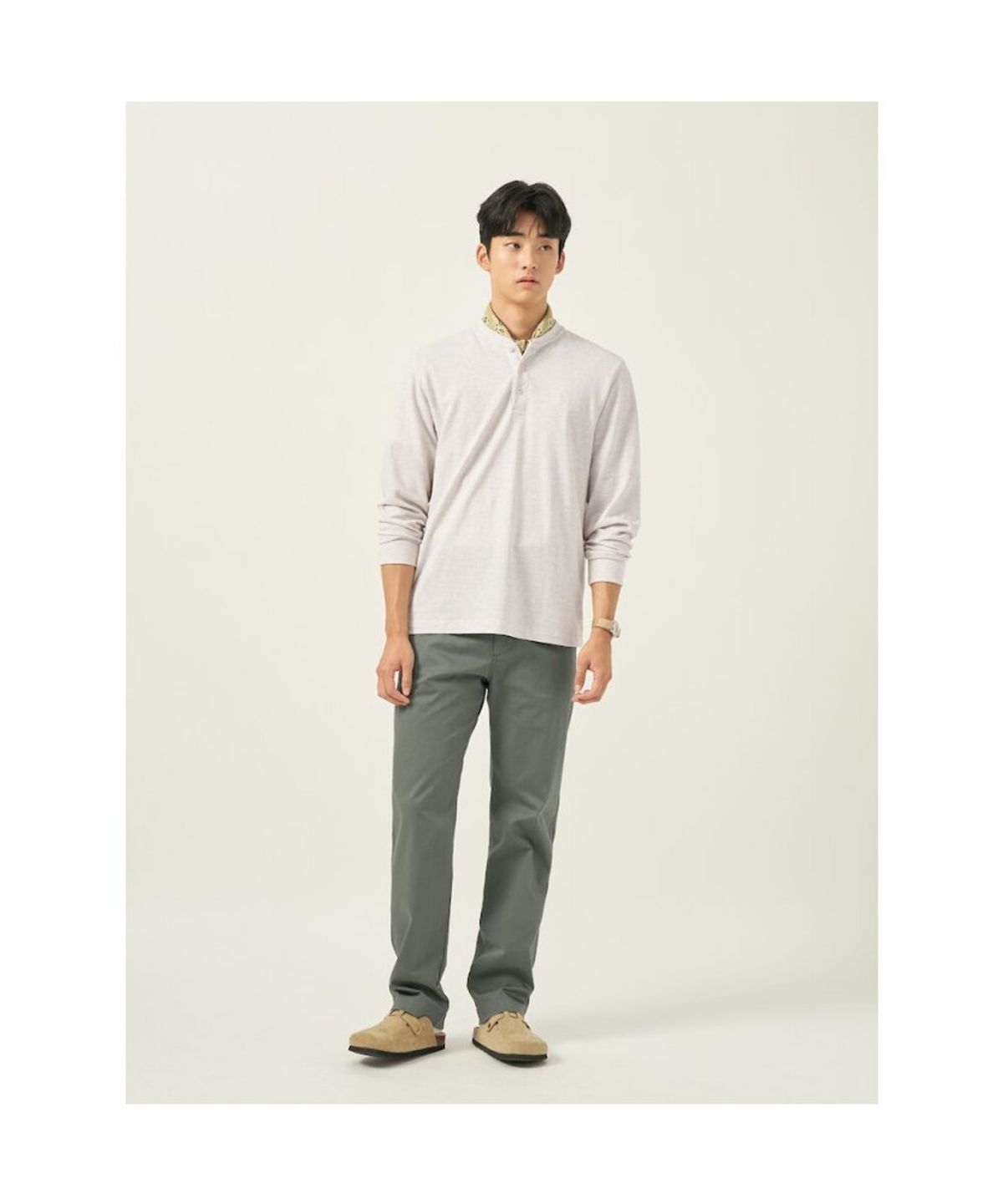 빈폴 멘(BEANPOLE MEN) 치노 컴포트핏 팬츠  카키