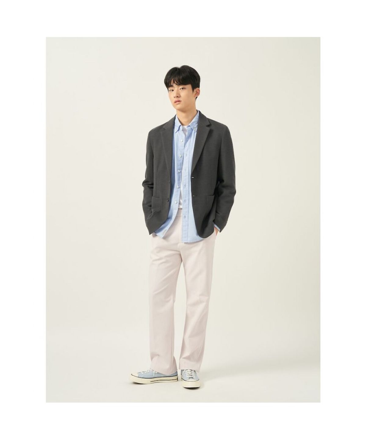 빈폴 멘(BEANPOLE MEN) 트윌 컴포트핏 슬랙스  아이보리