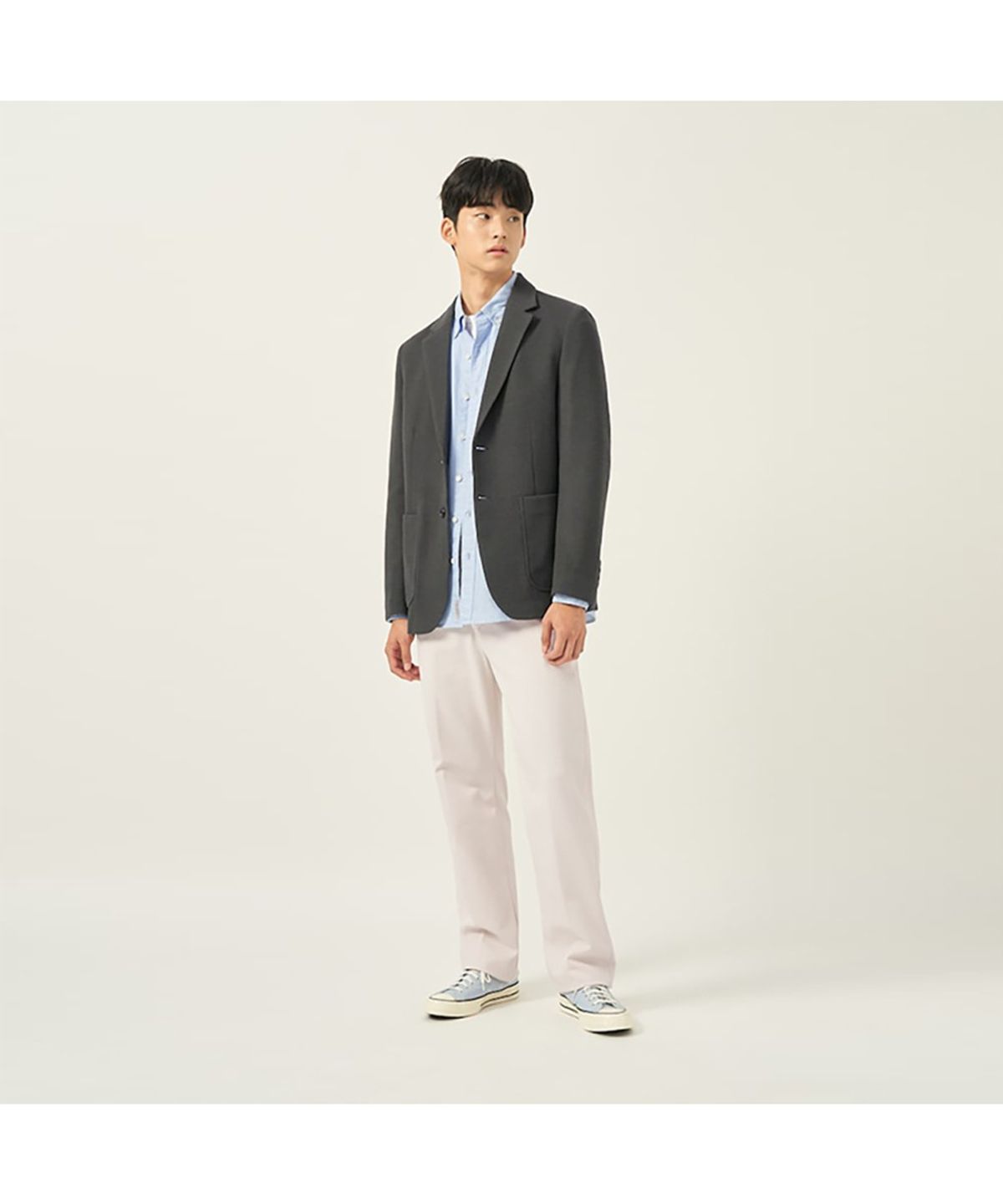 빈폴 멘(BEANPOLE MEN) 트윌 컴포트핏 슬랙스  아이보리